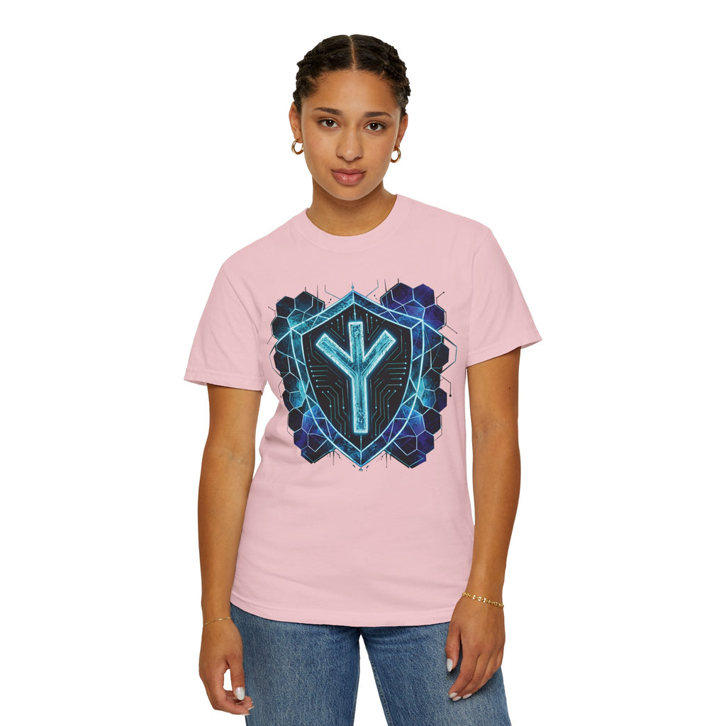 Algiz Rune Shield T-Shirt — Norse Protection Symbol Tee