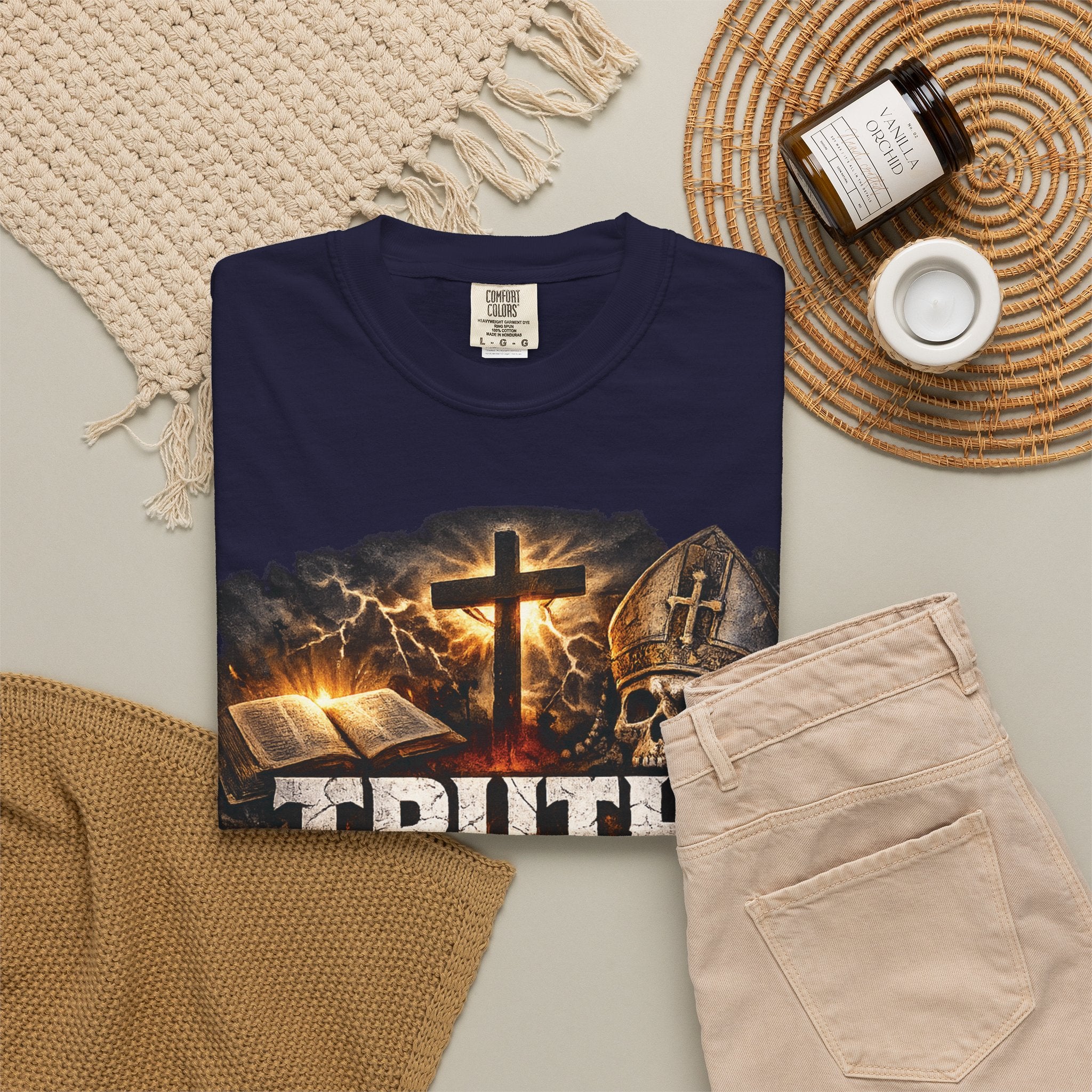 Truth Over Tradition T-Shirt — Christian Cross Faith Tee (somecharity.org)