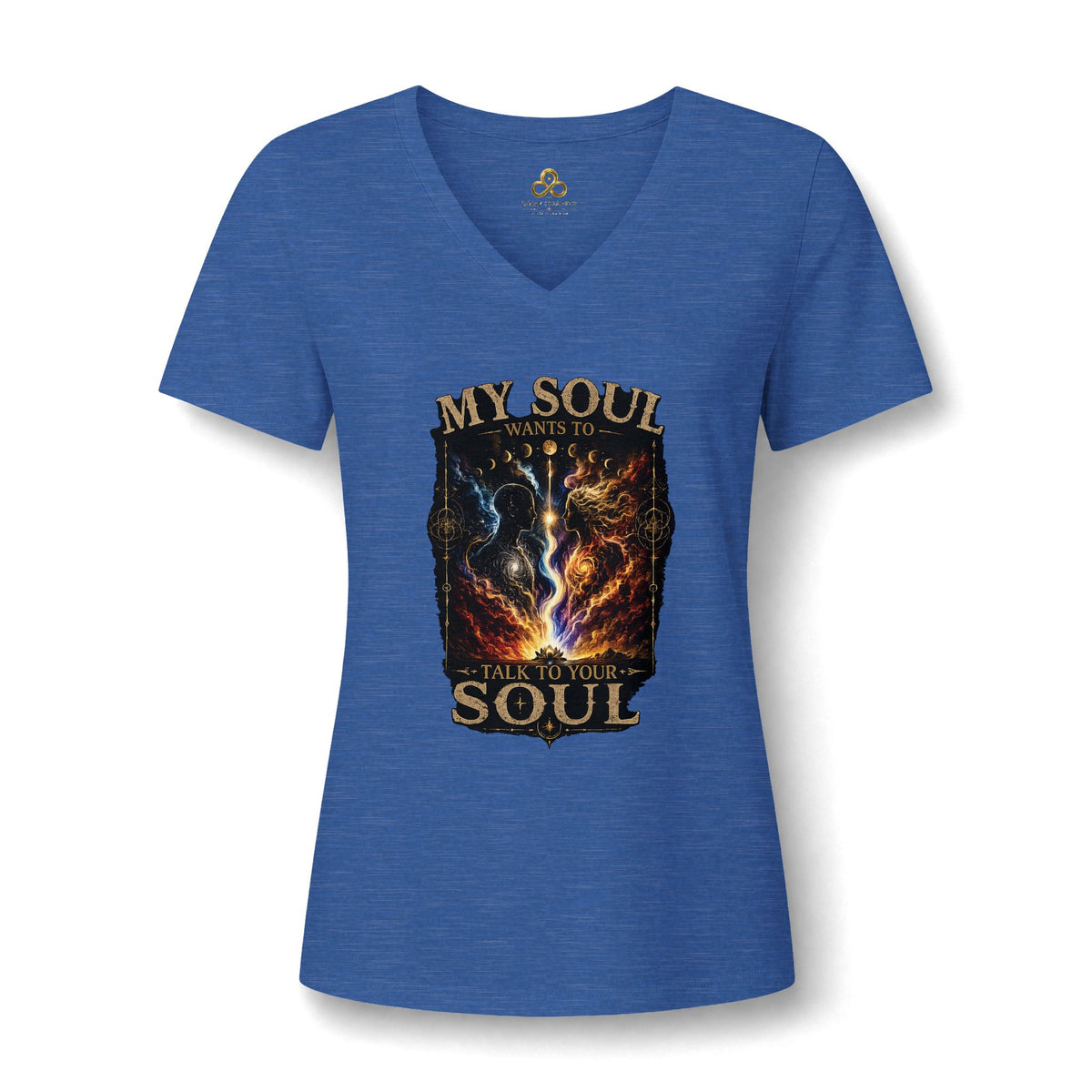 Spiritual "My Soul Wants to Talk to Your Soul" V-Neck Tee
