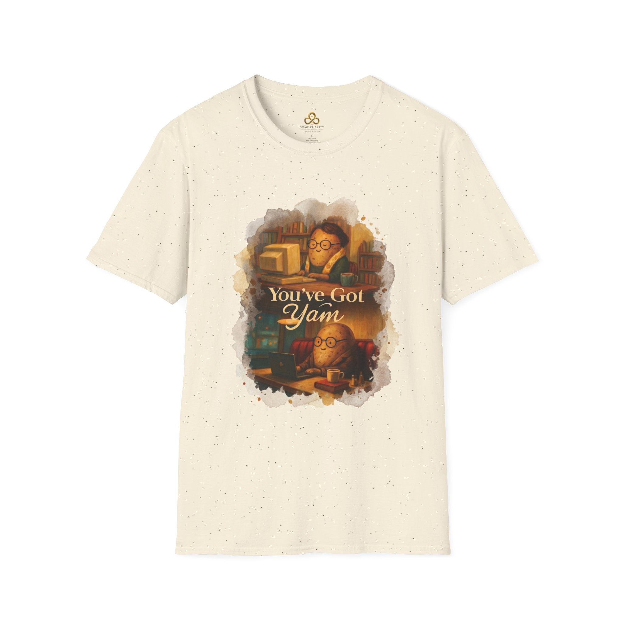 T-Shirt — Cozy Booklover Tee: "You've Got Mail" Vintage Library Design