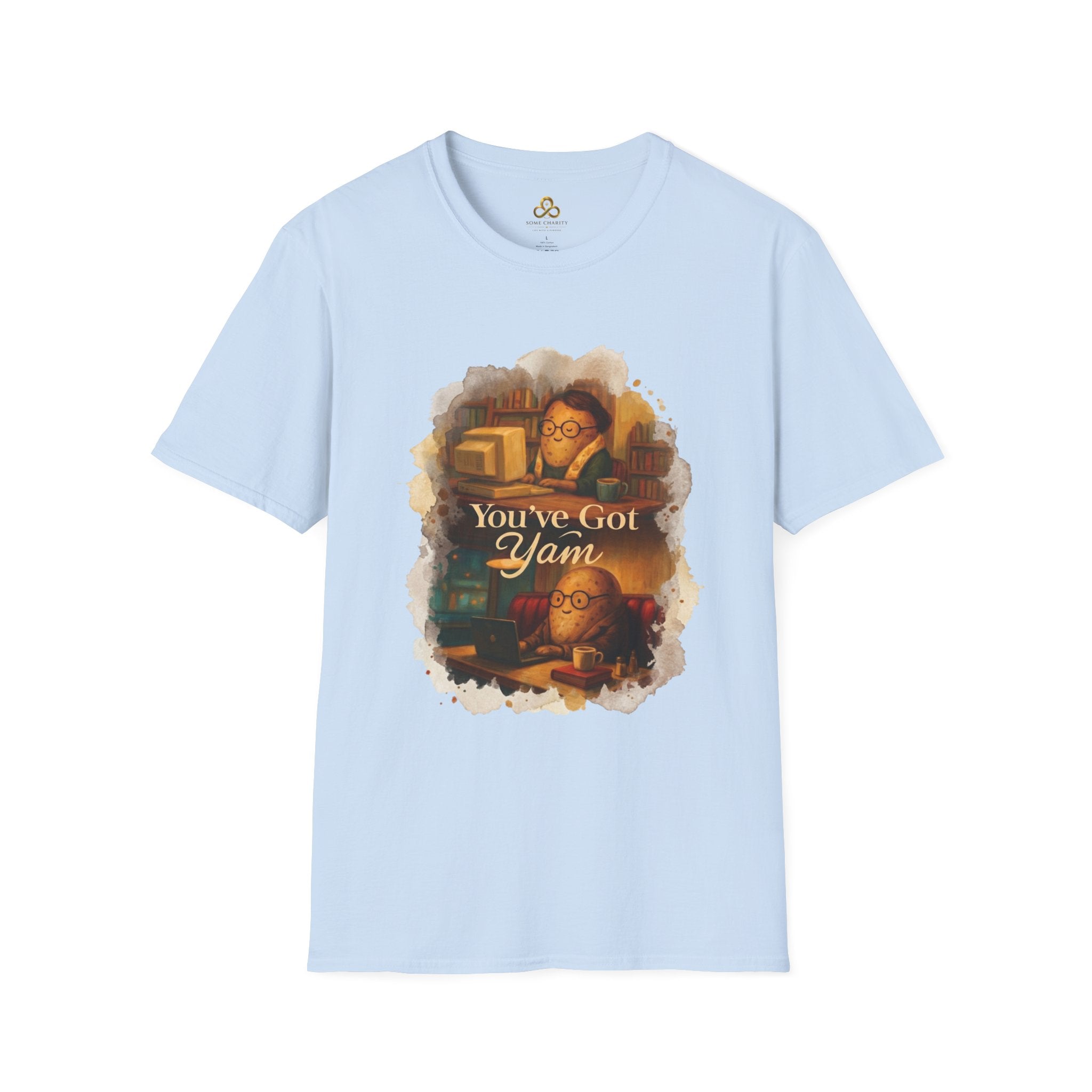 T-Shirt — Cozy Booklover Tee: "You've Got Mail" Vintage Library Design