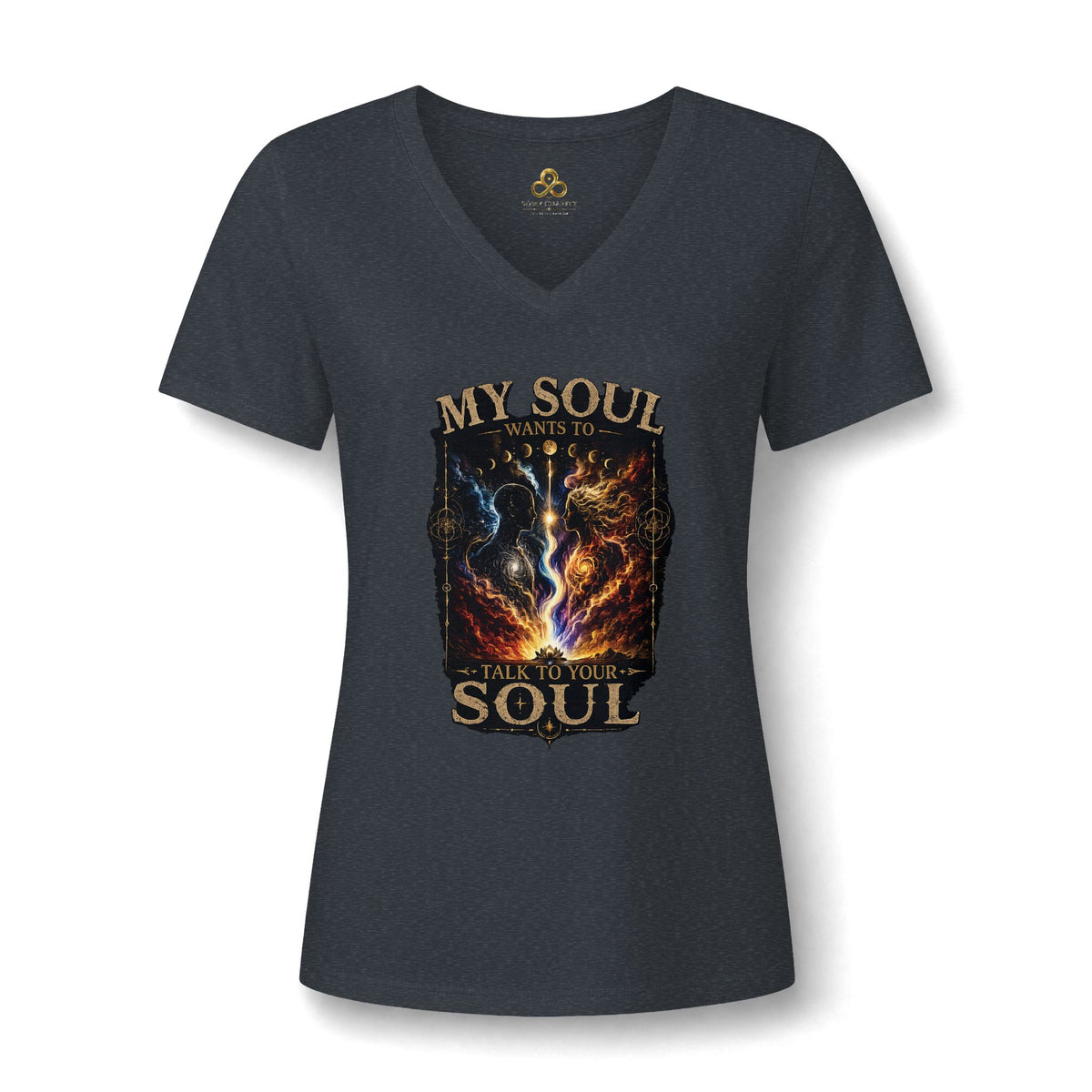 Spiritual "My Soul Wants to Talk to Your Soul" V-Neck Tee