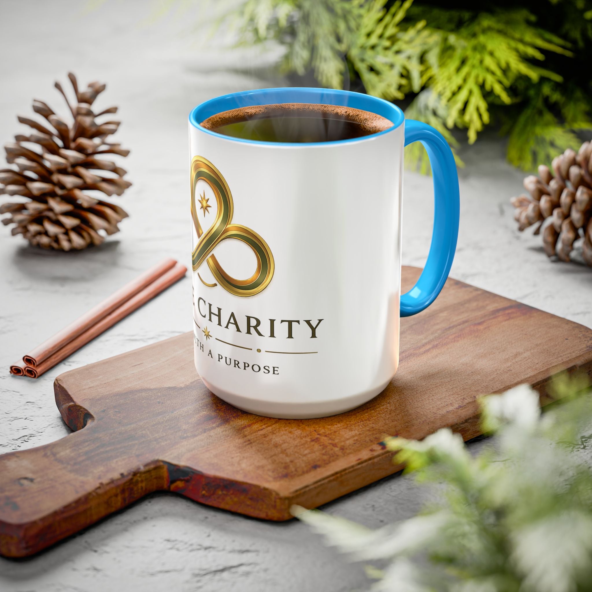 Charity Logo Coffee Mug (11oz/15oz) — 'Some Charity' Life With a Purpose