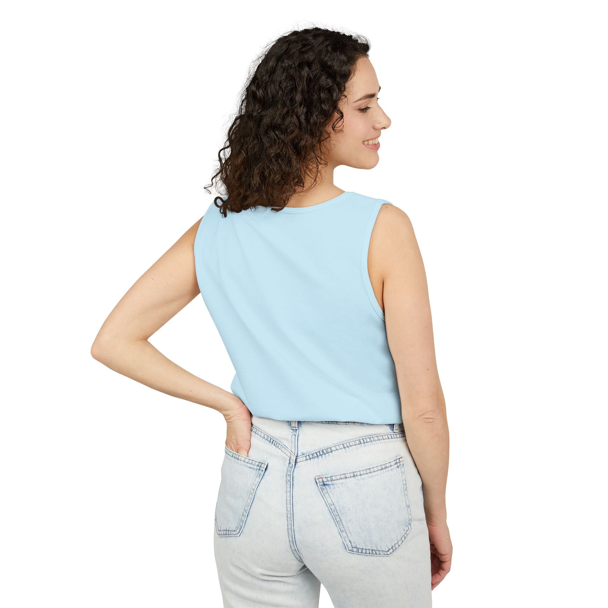 Consciousness Lotus Tank Top — Spiritual Yoga Meditation Graphic