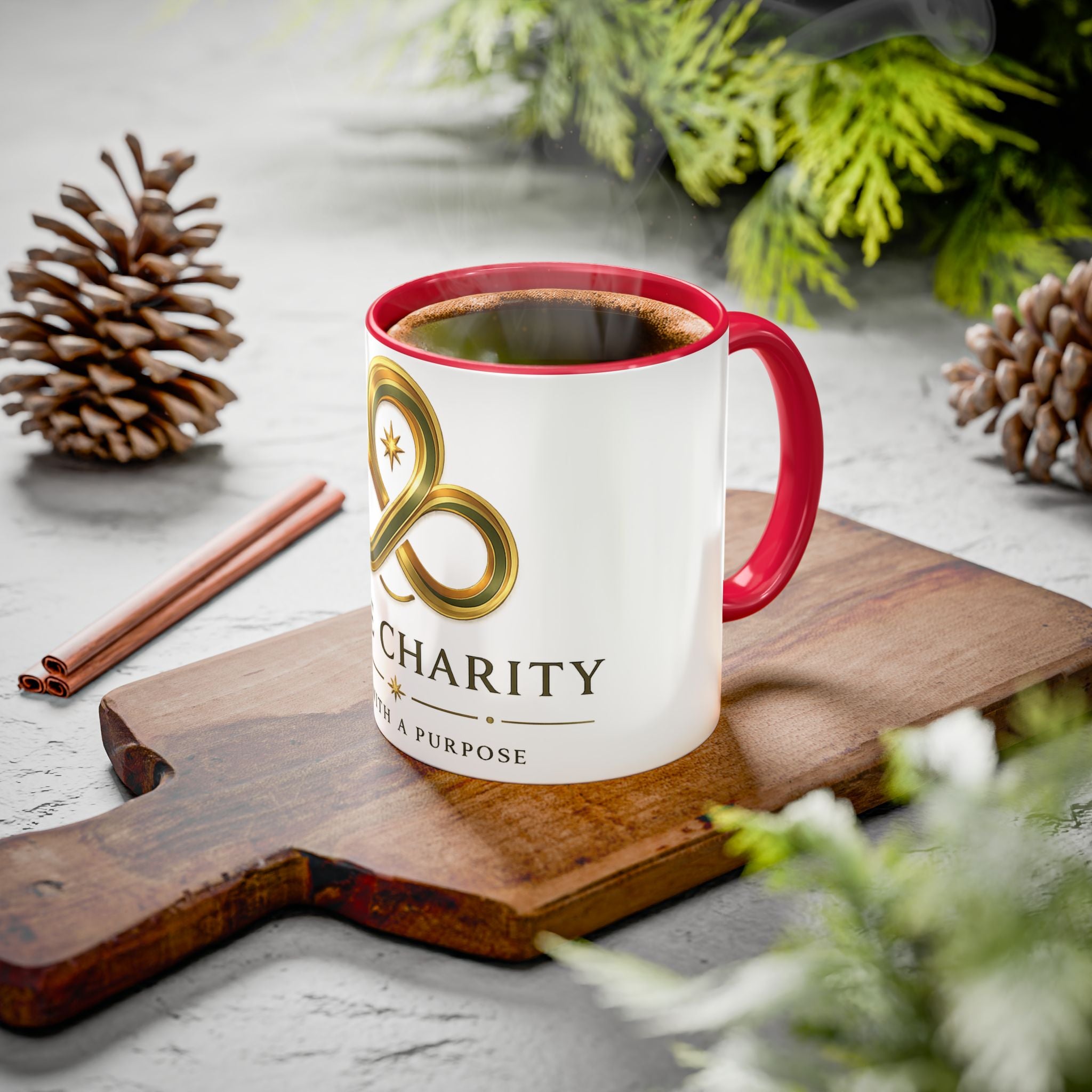 Charity Logo Coffee Mug (11oz/15oz) — 'Some Charity' Life With a Purpose