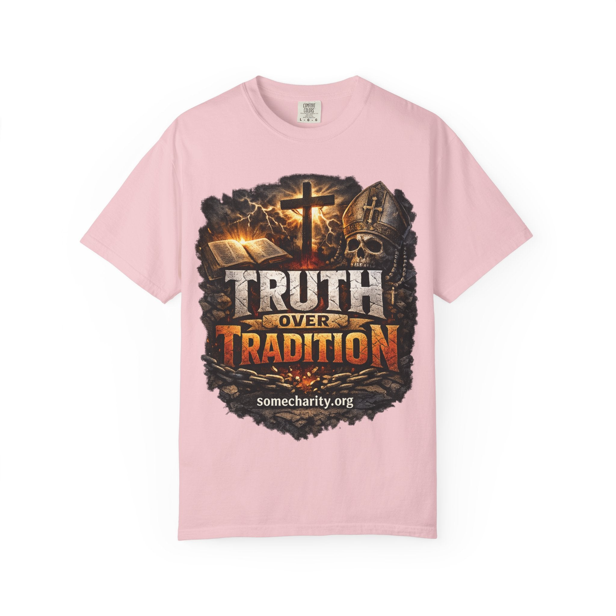 Truth Over Tradition T-Shirt — Christian Cross Faith Tee (somecharity.org)