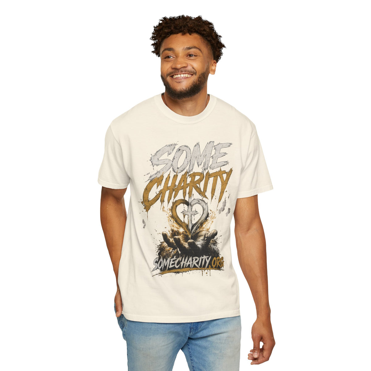 Some Charity Graphic T-Shirt — Heart Logo Fundraiser Tee