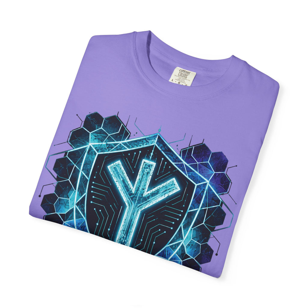 Algiz Rune Shield T-Shirt — Norse Protection Symbol Tee