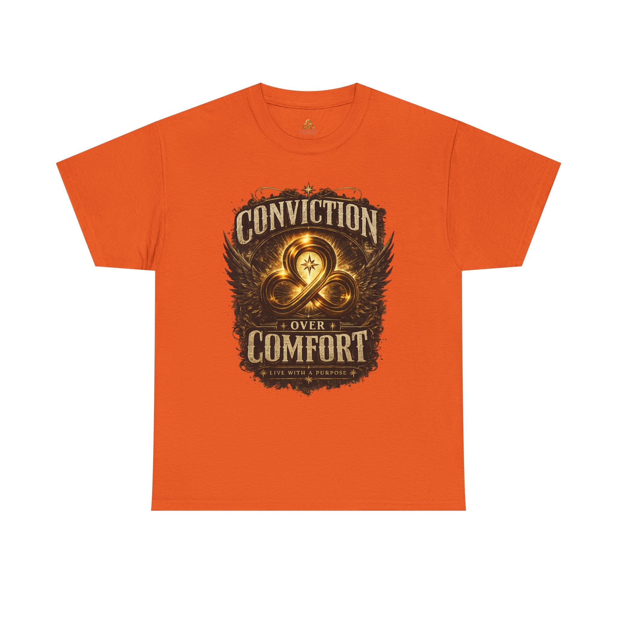 Conviction Over Comfort Graphic Tee — Inspirational Faith & Courage Shirt