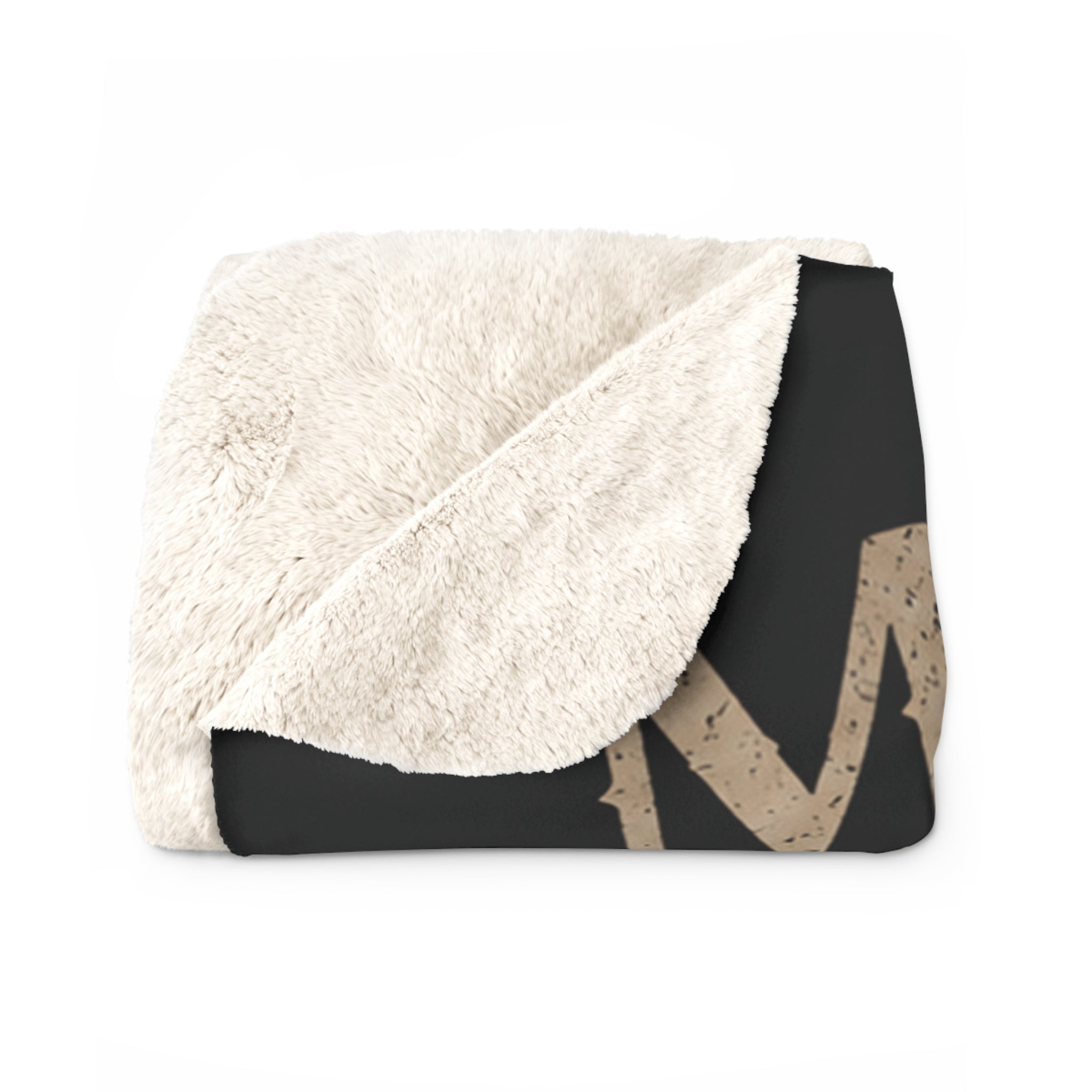 My Soul Wants to Talk to Your Soul Sherpa Fleece Blanket — Spiritual Couples Cozy Throw
