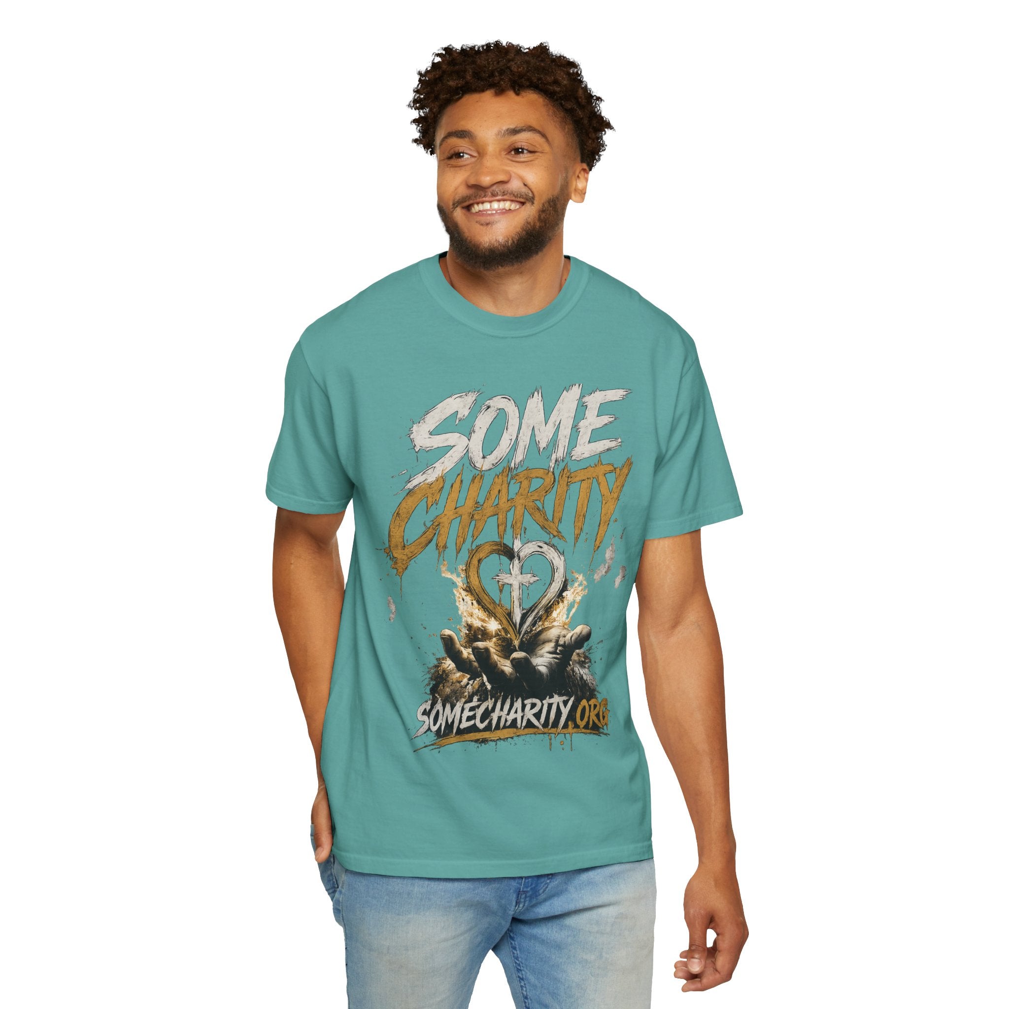 Some Charity Graphic T-Shirt — Heart Logo Fundraiser Tee