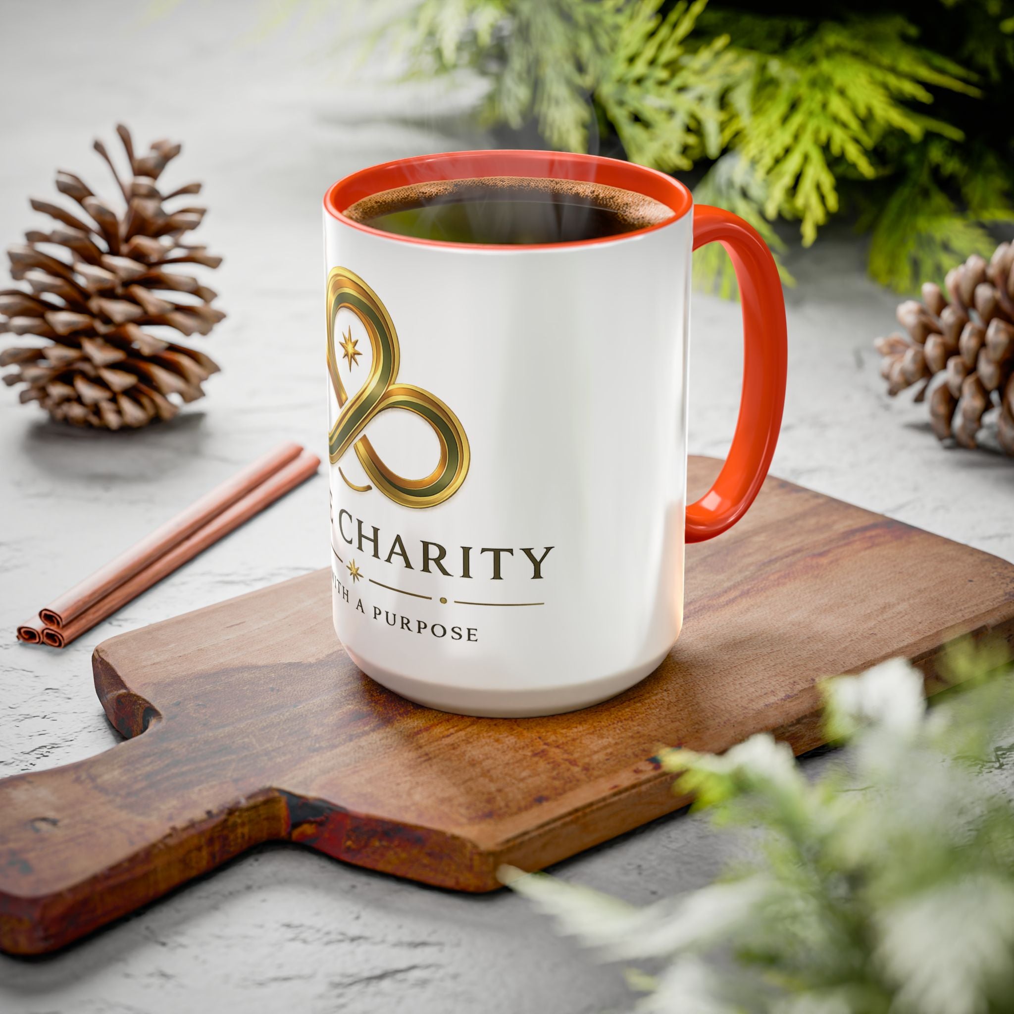 Charity Logo Coffee Mug (11oz/15oz) — 'Some Charity' Life With a Purpose