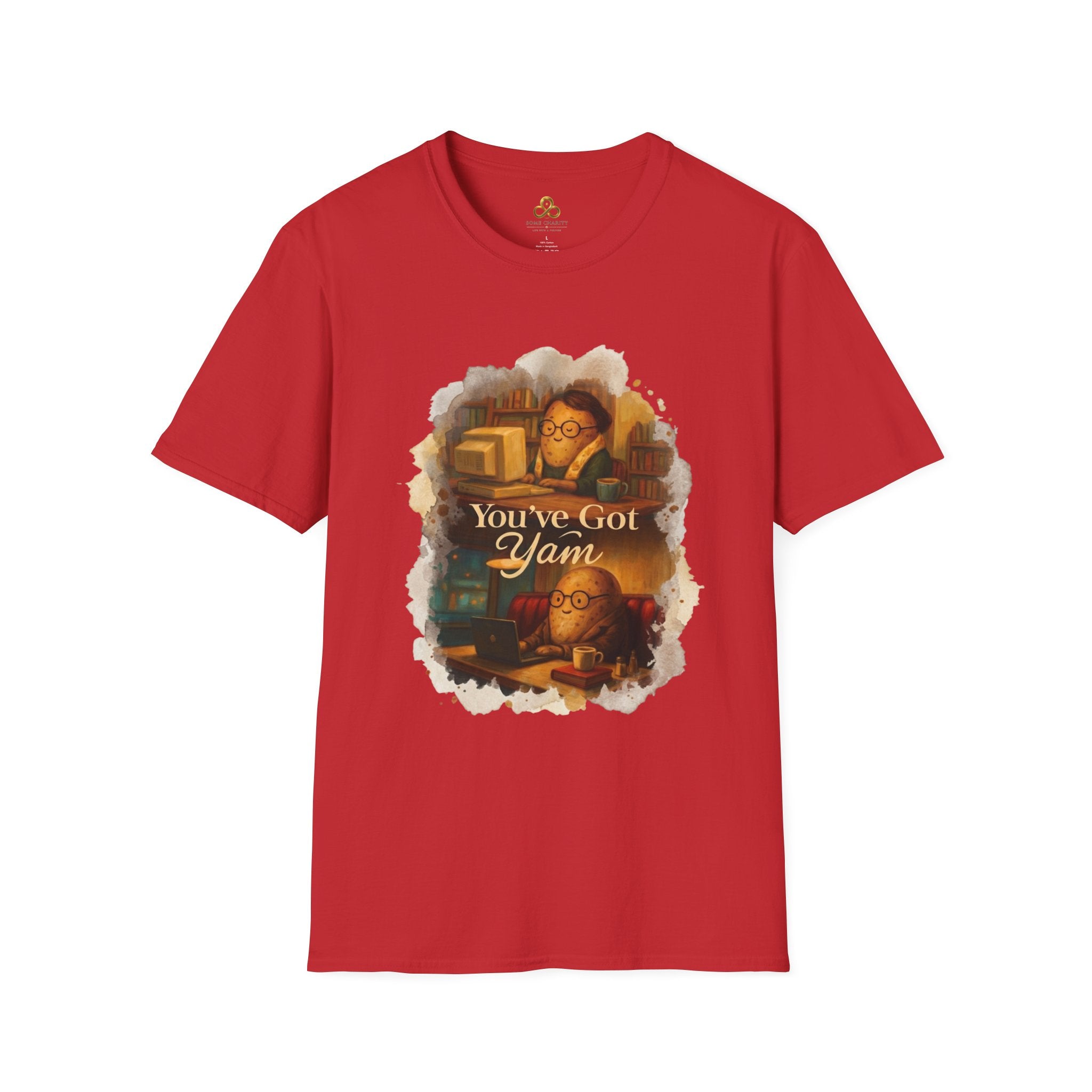 T-Shirt — Cozy Booklover Tee: "You've Got Mail" Vintage Library Design
