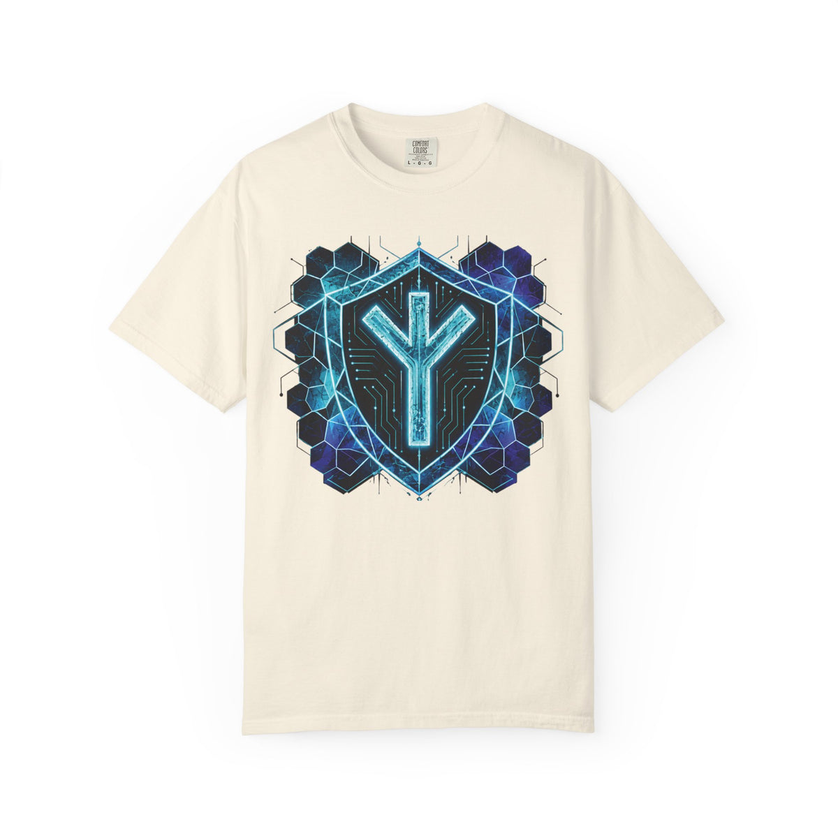 Algiz Rune Shield T-Shirt — Norse Protection Symbol Tee