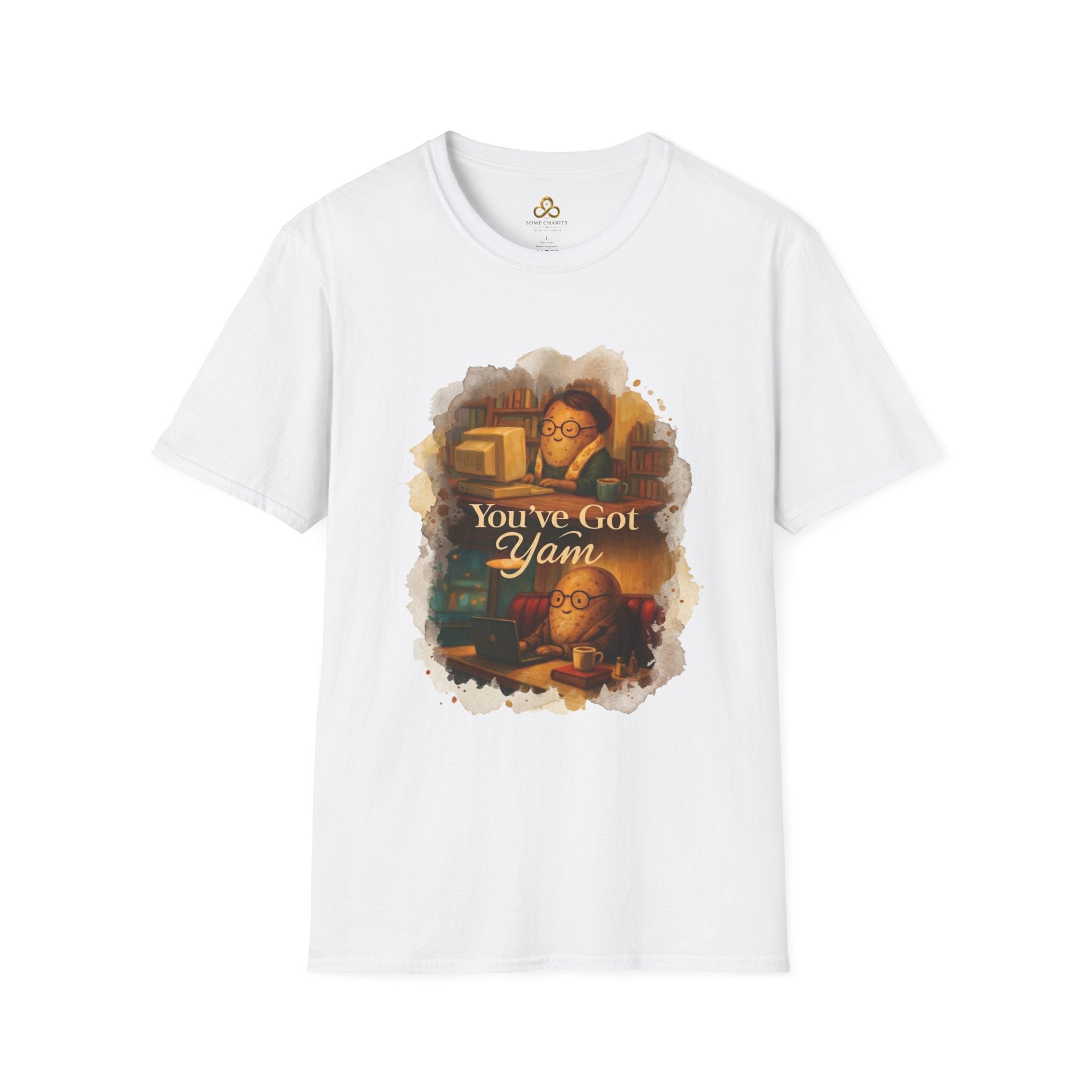 T-Shirt — Cozy Booklover Tee: "You've Got Mail" Vintage Library Design
