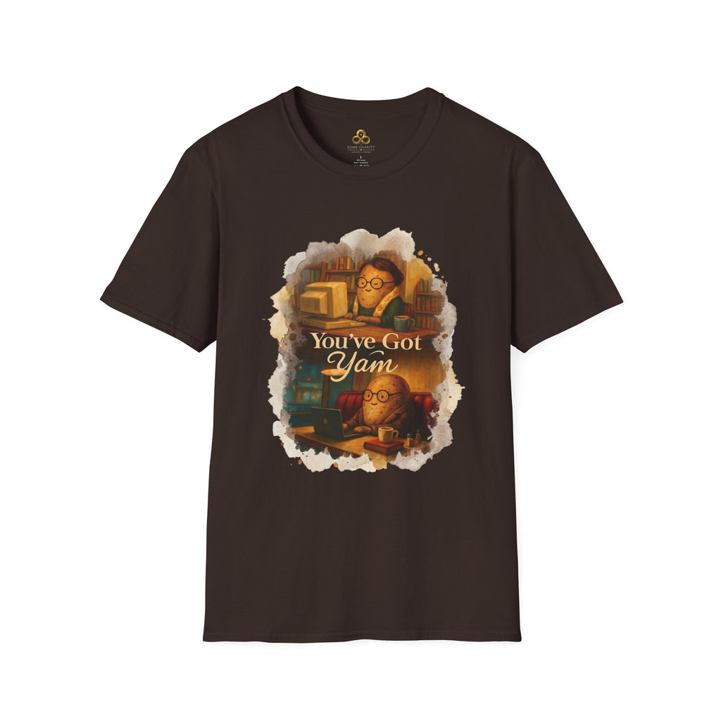 T-Shirt — Cozy Booklover Tee: "You've Got Mail" Vintage Library Design
