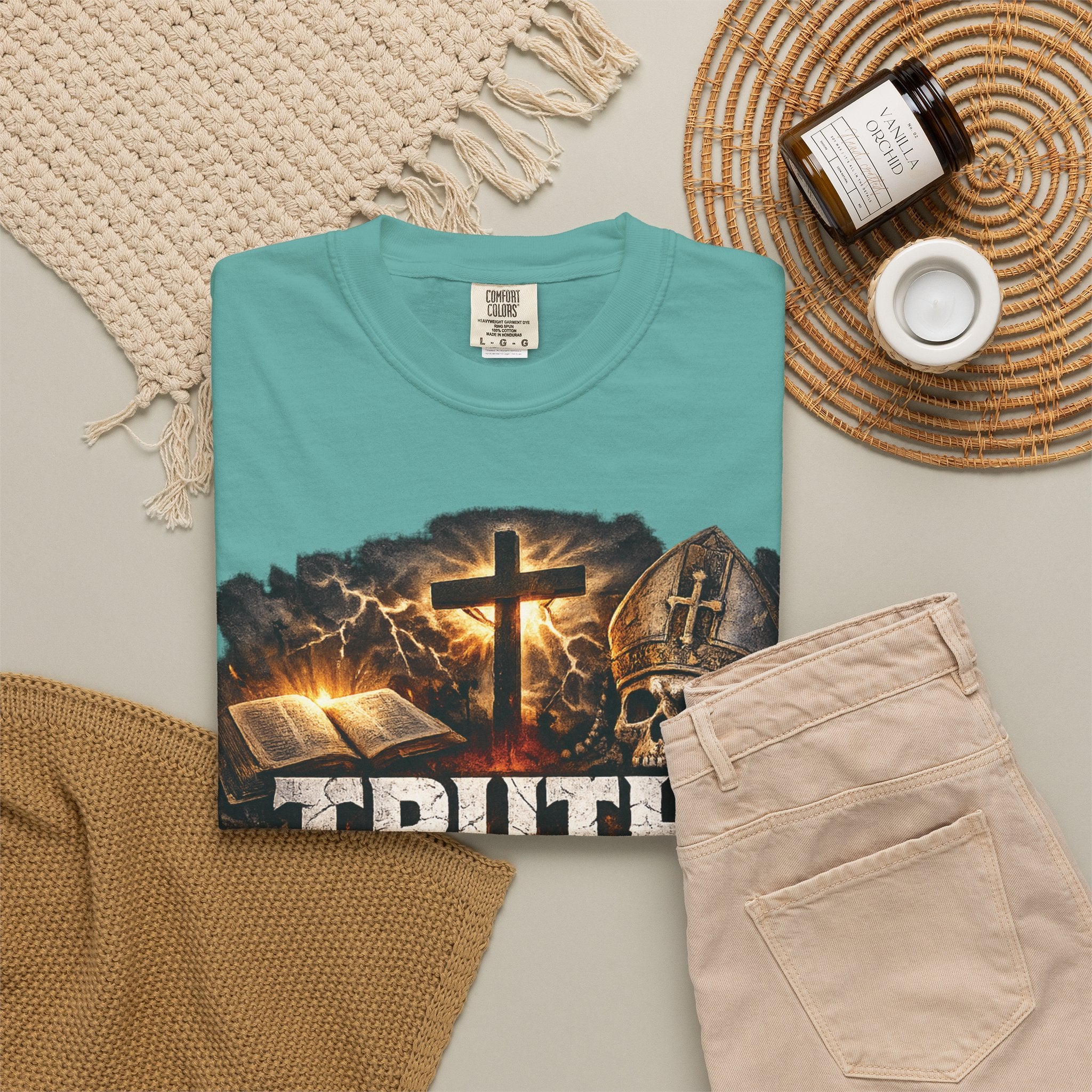 Truth Over Tradition T-Shirt — Christian Cross Faith Tee (somecharity.org)
