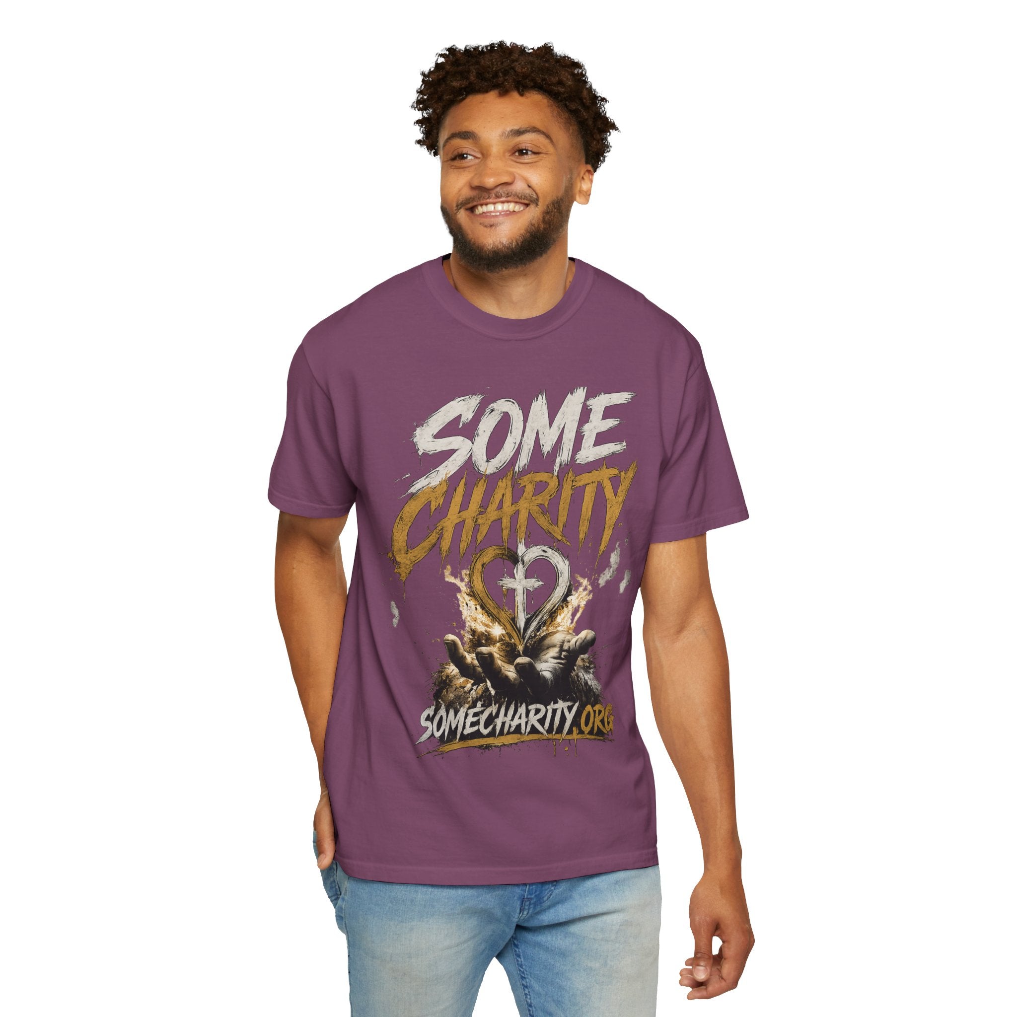 Some Charity Graphic T-Shirt — Heart Logo Fundraiser Tee