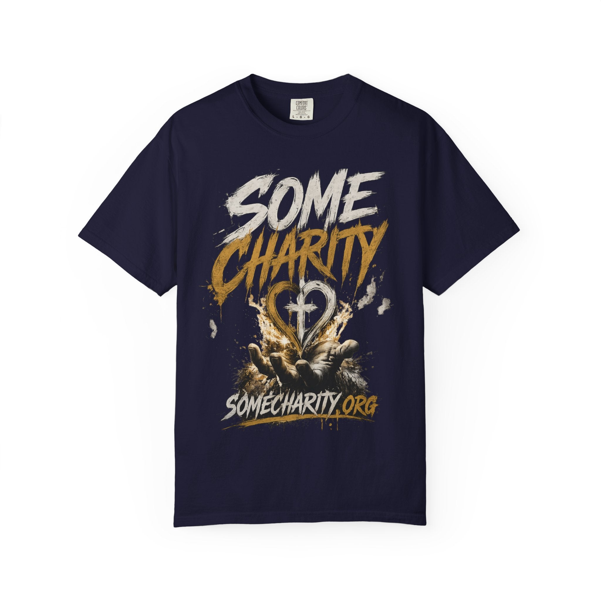 Some Charity Graphic T-Shirt — Heart Logo Fundraiser Tee