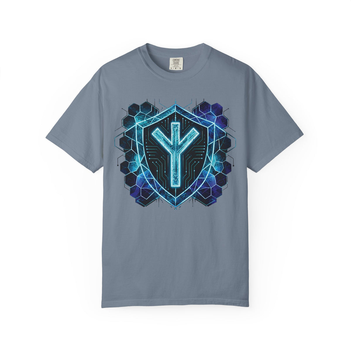 Algiz Rune Shield T-Shirt — Norse Protection Symbol Tee
