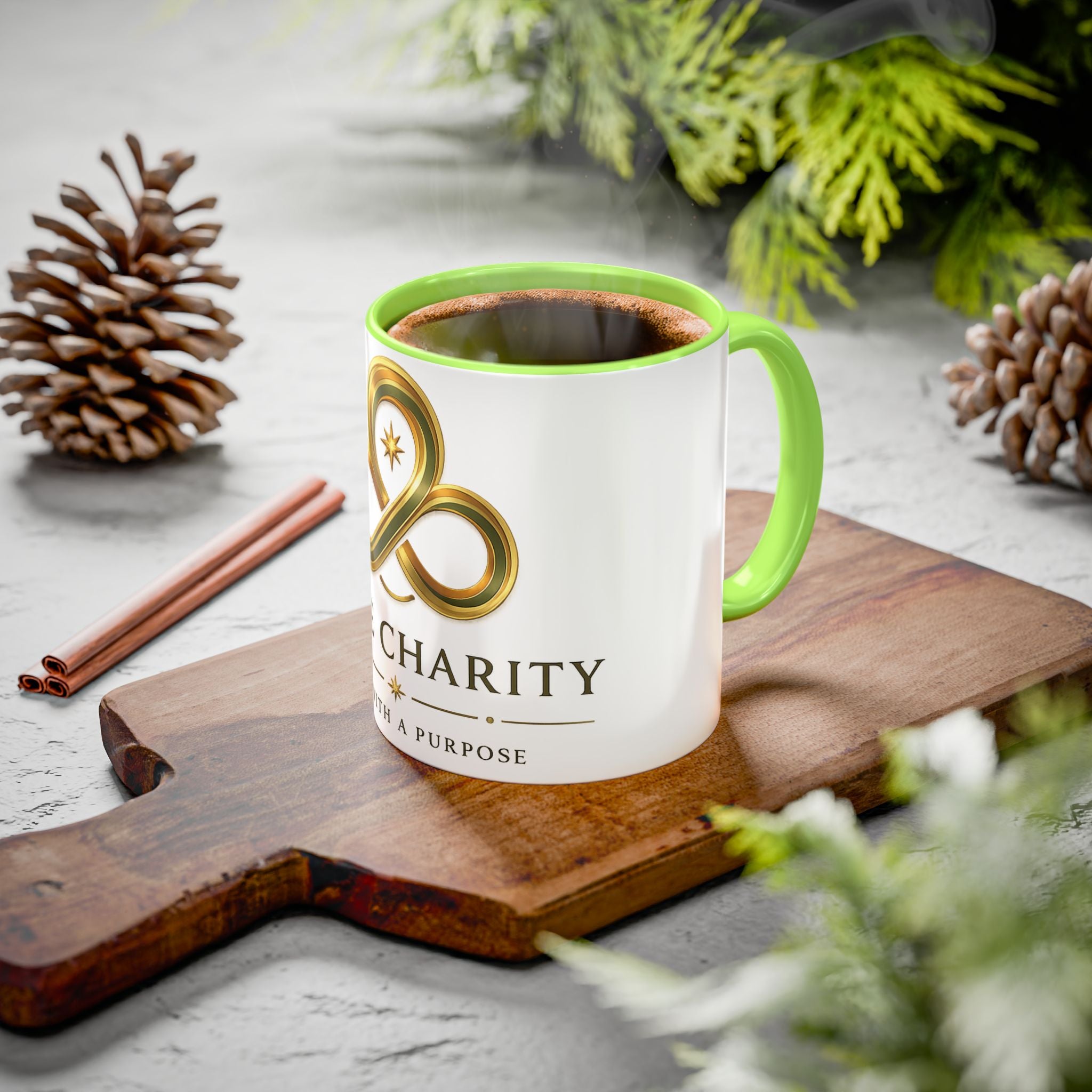 Charity Logo Coffee Mug (11oz/15oz) — 'Some Charity' Life With a Purpose