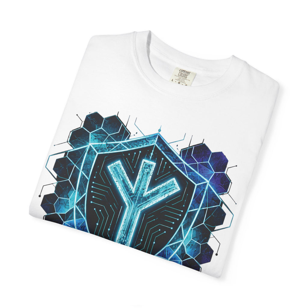 Algiz Rune Shield T-Shirt — Norse Protection Symbol Tee