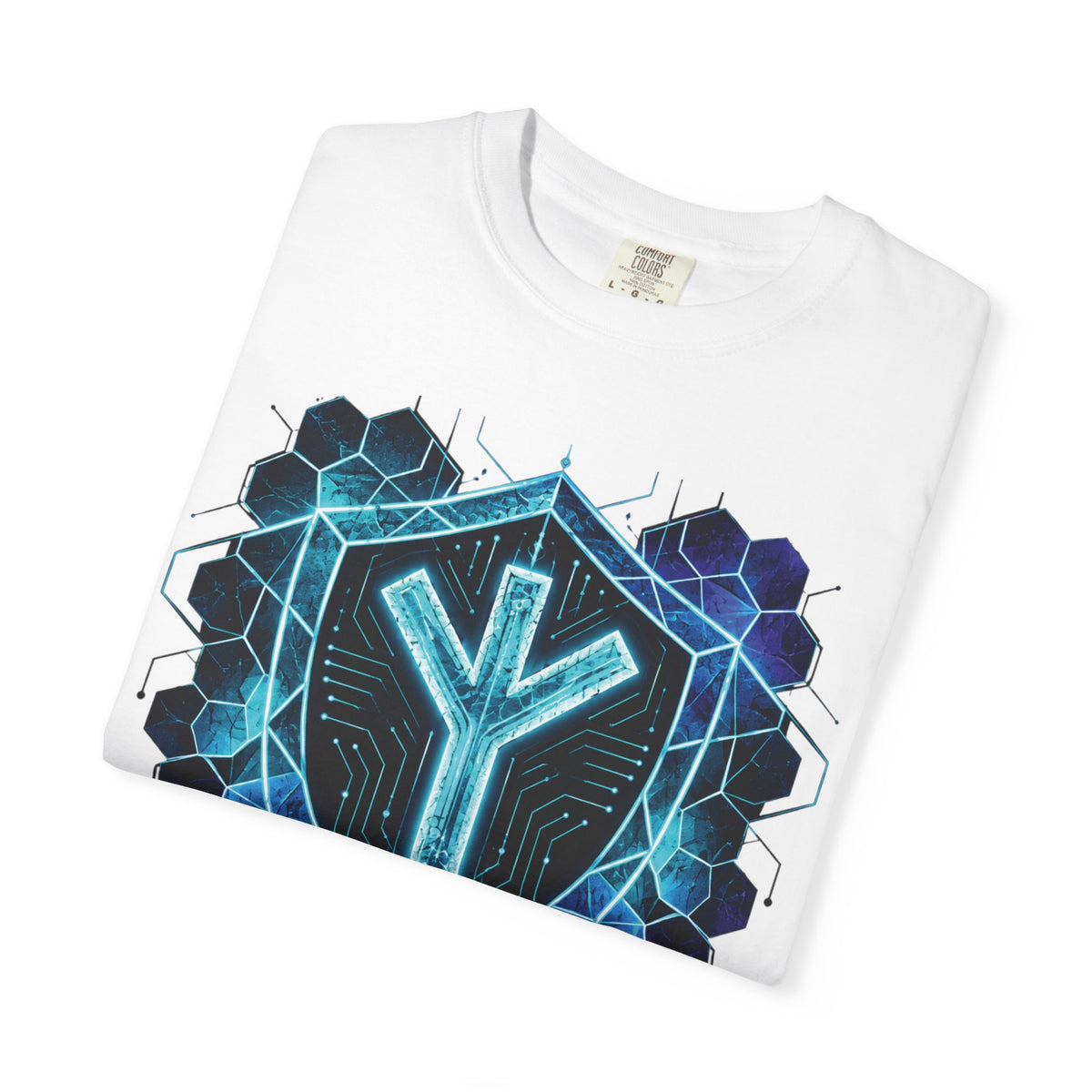Algiz Rune Shield T-Shirt — Norse Protection Symbol Tee