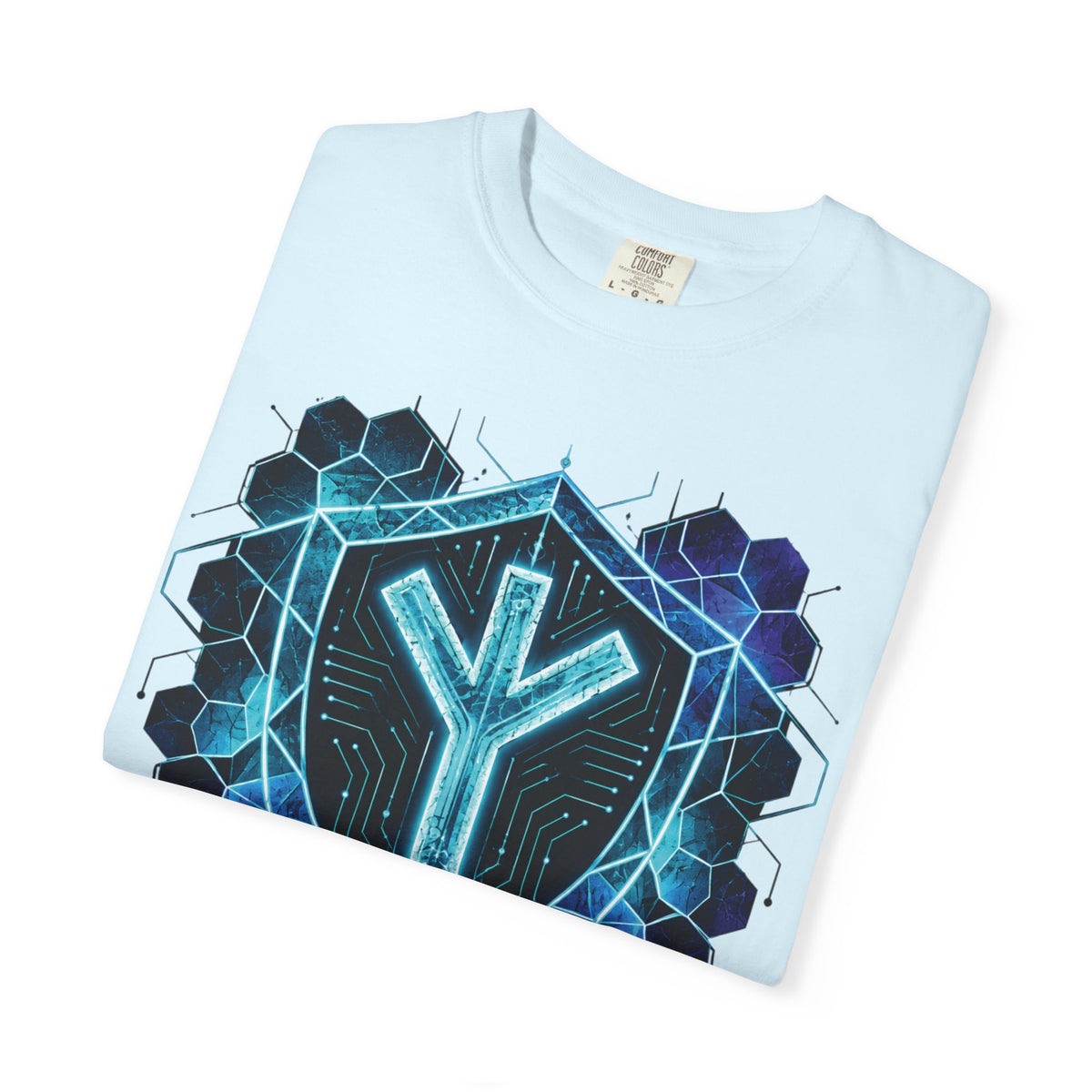 Algiz Rune Shield T-Shirt — Norse Protection Symbol Tee