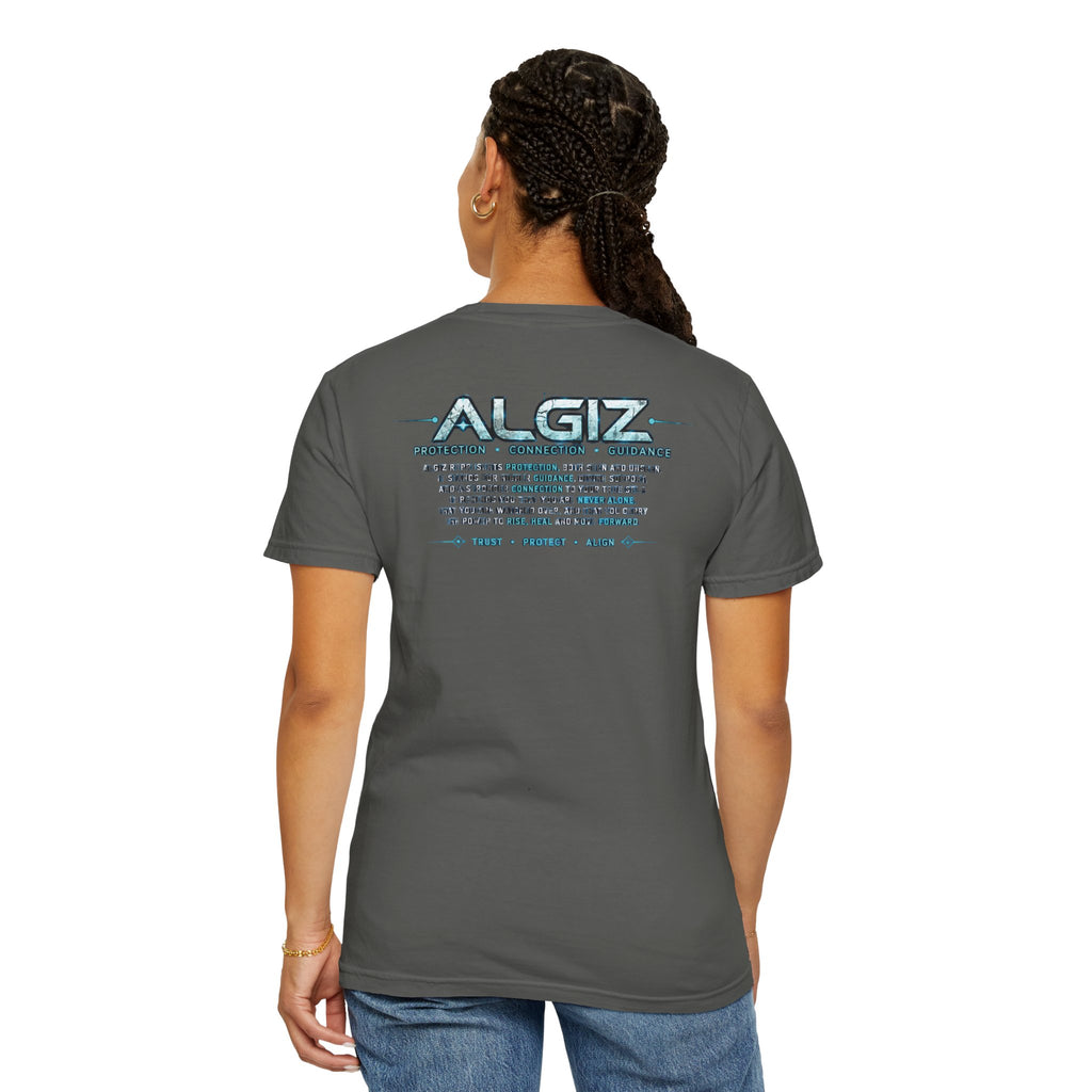 Algiz Rune Shield T-Shirt — Norse Protection Symbol Tee
