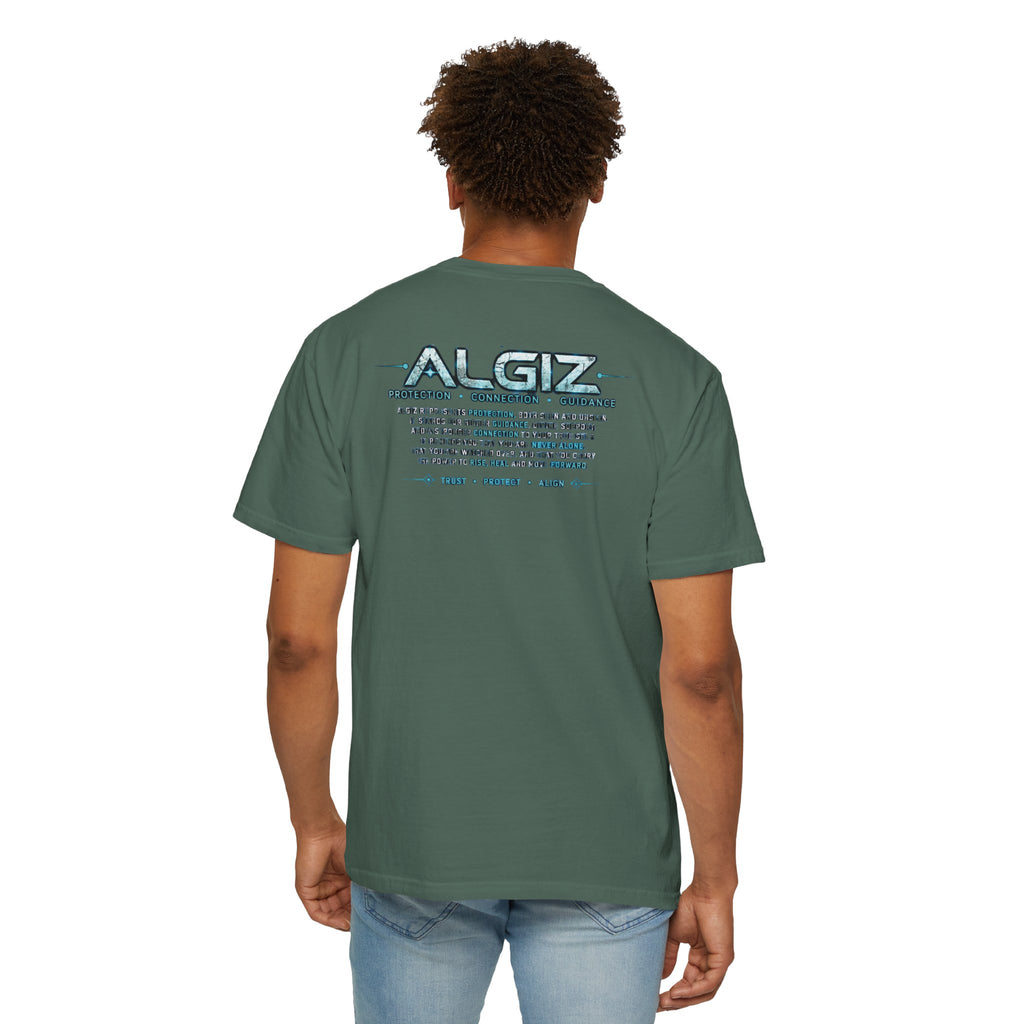 Algiz Rune Shield T-Shirt — Norse Protection Symbol Tee