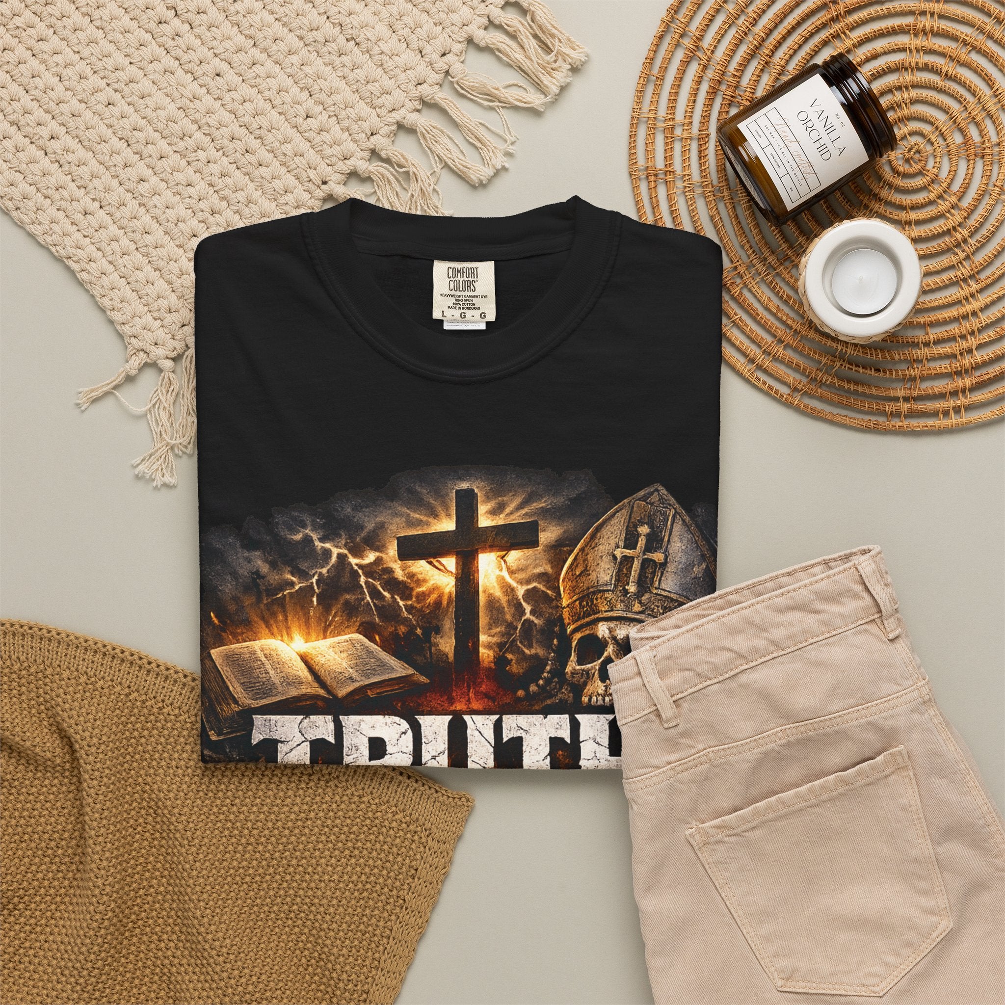 Truth Over Tradition T-Shirt — Christian Cross Faith Tee (somecharity.org)