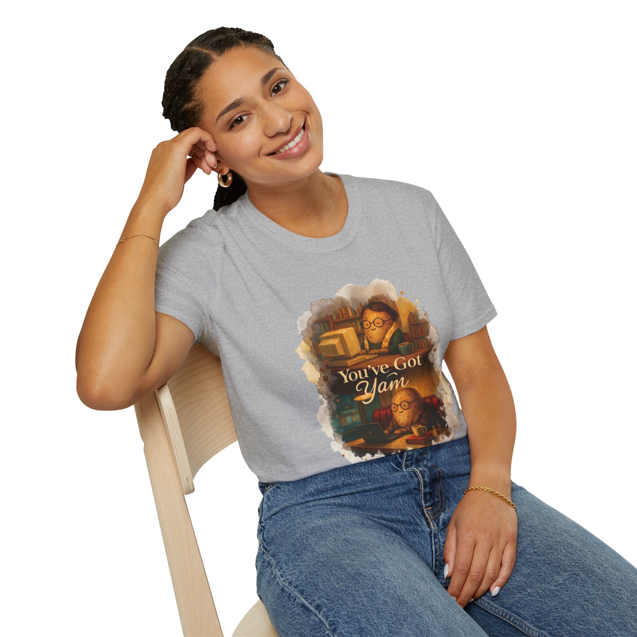 T-Shirt — Cozy Booklover Tee: "You've Got Mail" Vintage Library Design
