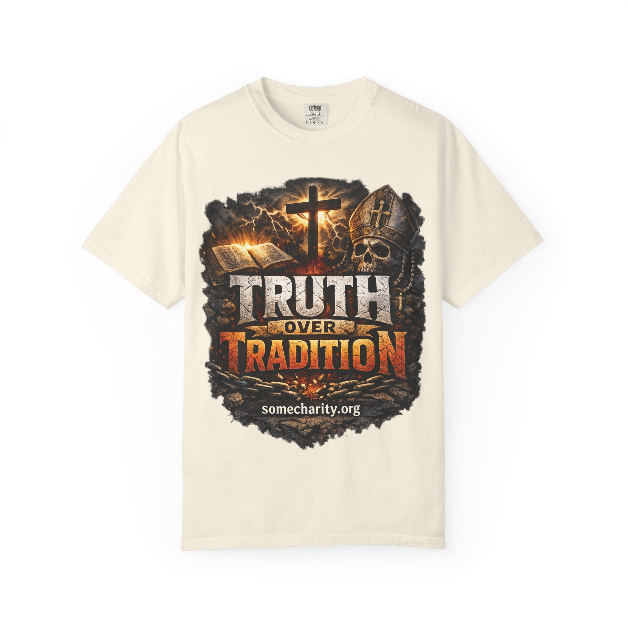Truth Over Tradition T-Shirt — Christian Cross Faith Tee (somecharity.org)