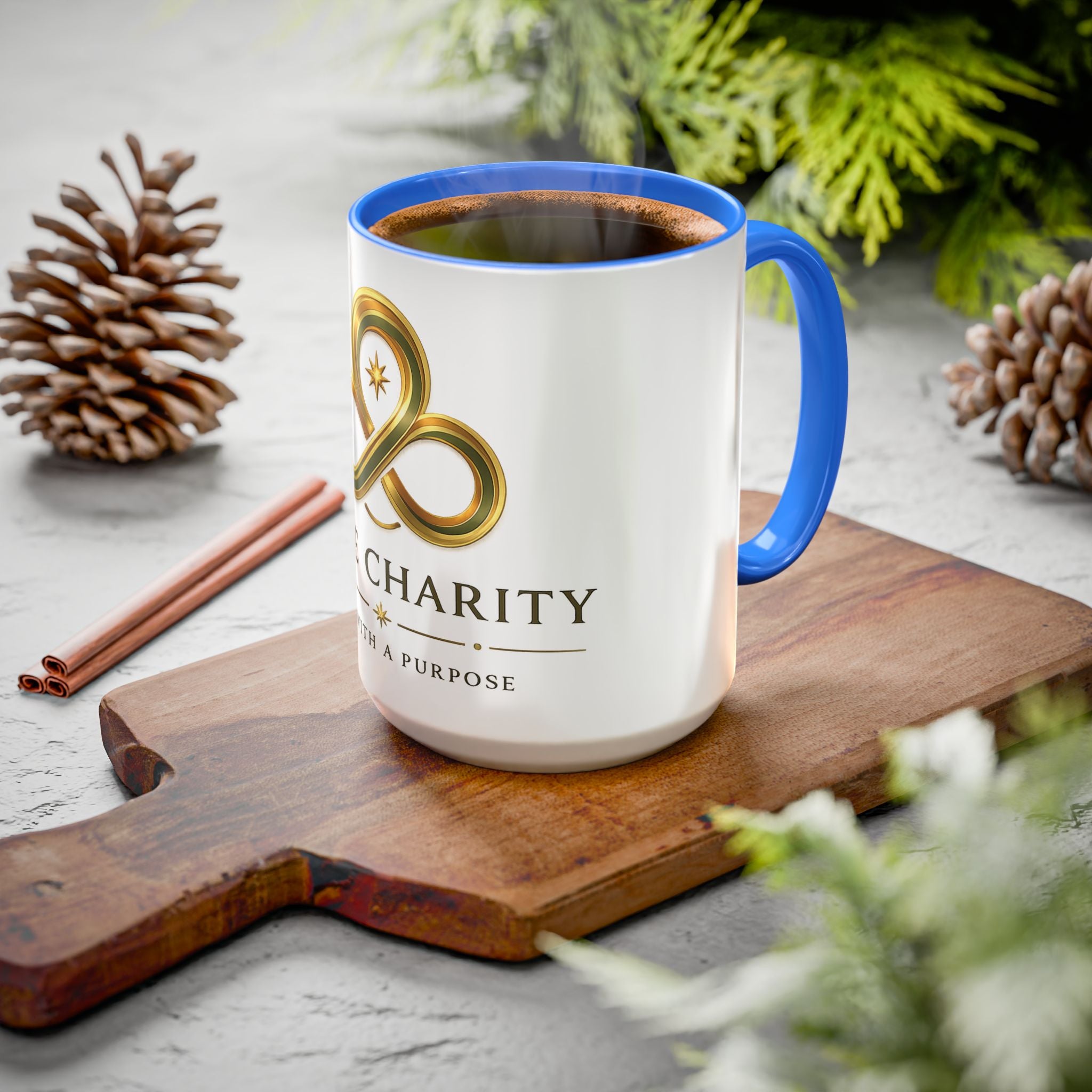 Charity Logo Coffee Mug (11oz/15oz) — 'Some Charity' Life With a Purpose