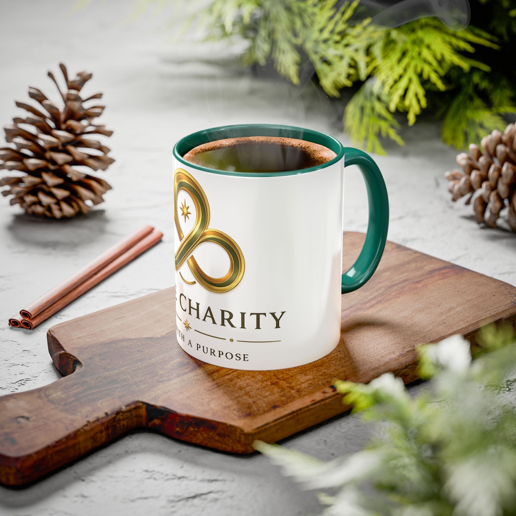 Charity Logo Coffee Mug (11oz/15oz) — 'Some Charity' Life With a Purpose