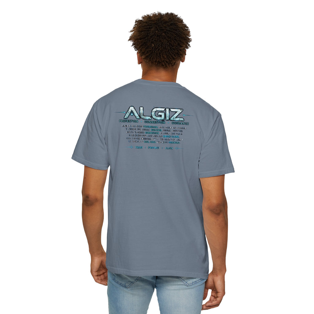 Algiz Rune Shield T-Shirt — Norse Protection Symbol Tee