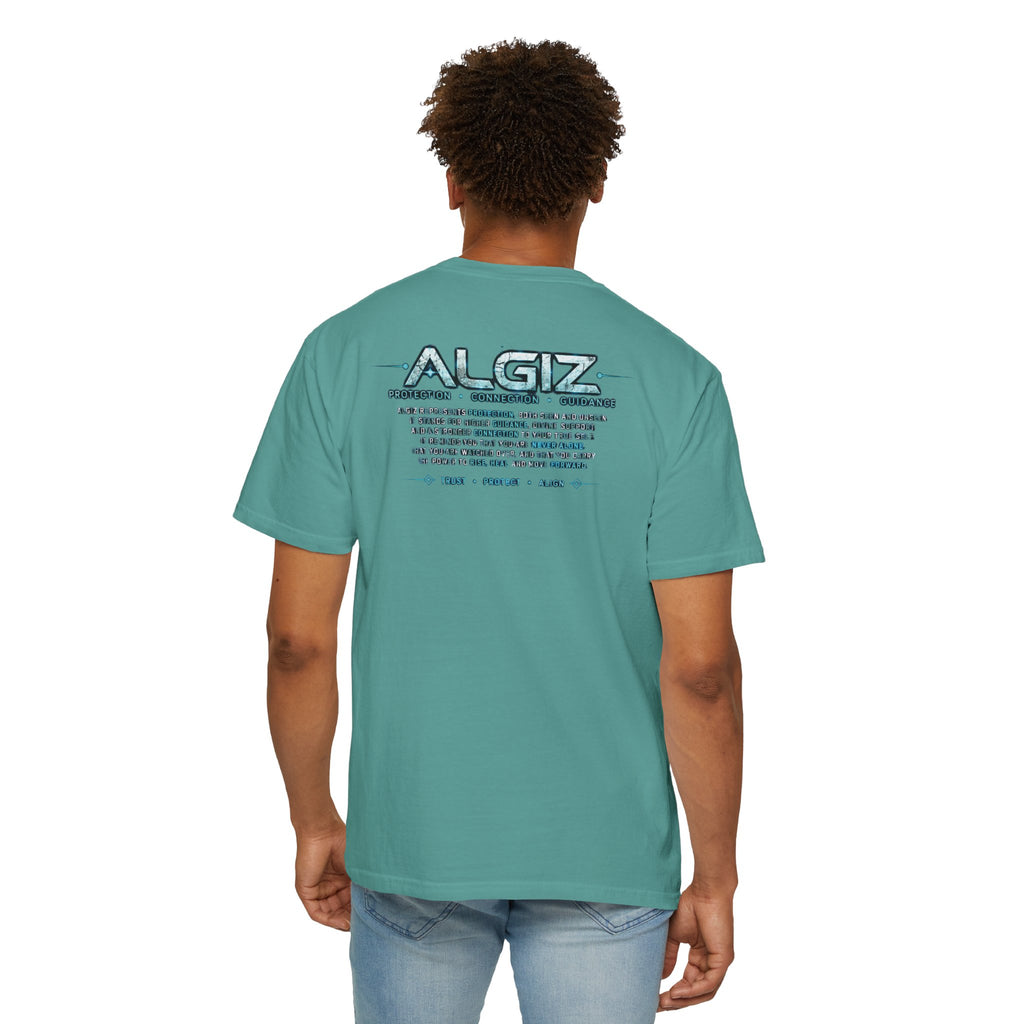 Algiz Rune Shield T-Shirt — Norse Protection Symbol Tee