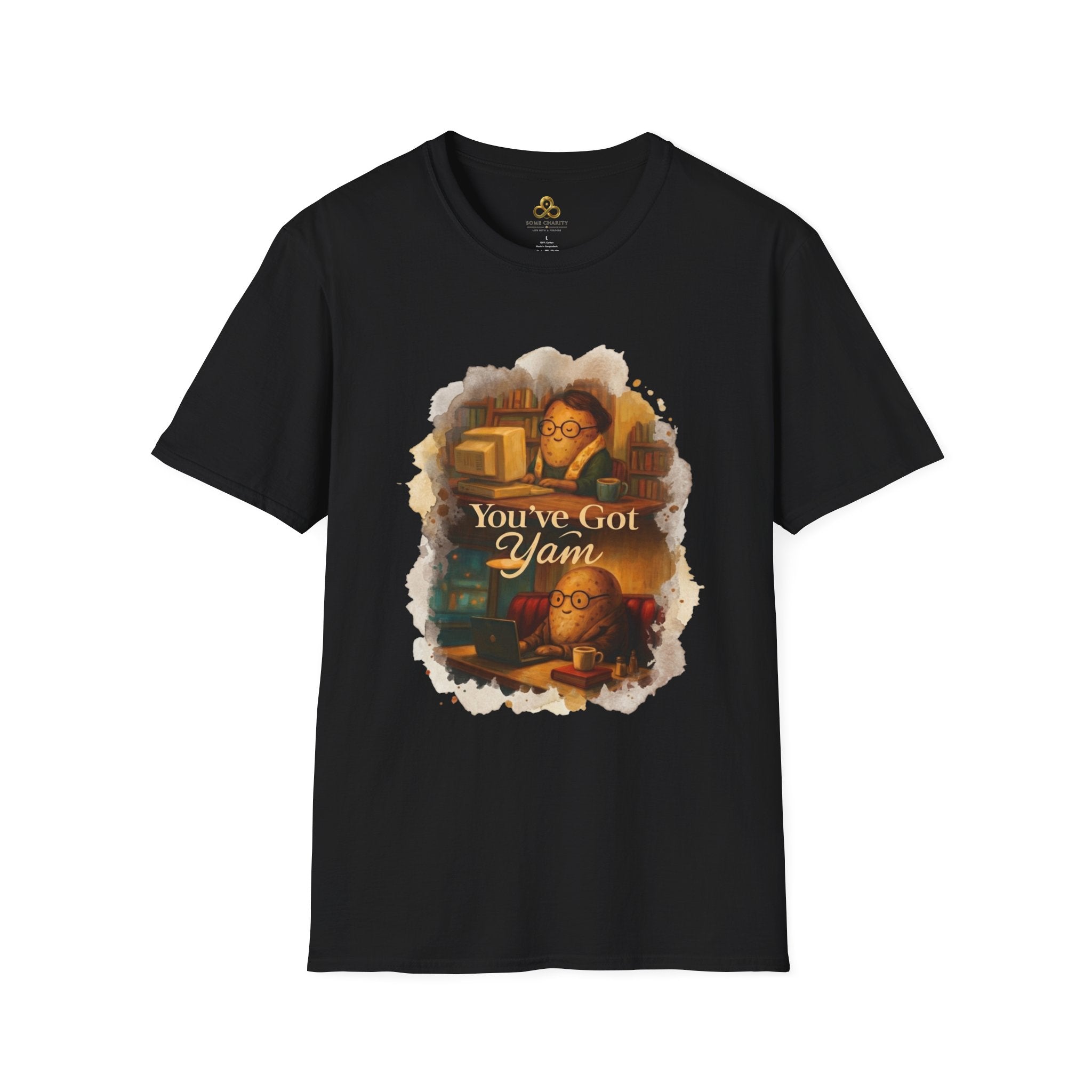 T-Shirt — Cozy Booklover Tee: "You've Got Mail" Vintage Library Design