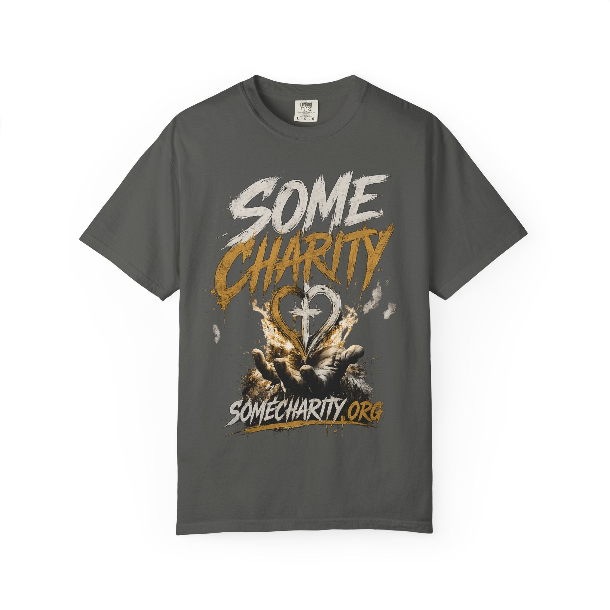 Some Charity Graphic T-Shirt — Heart Logo Fundraiser Tee
