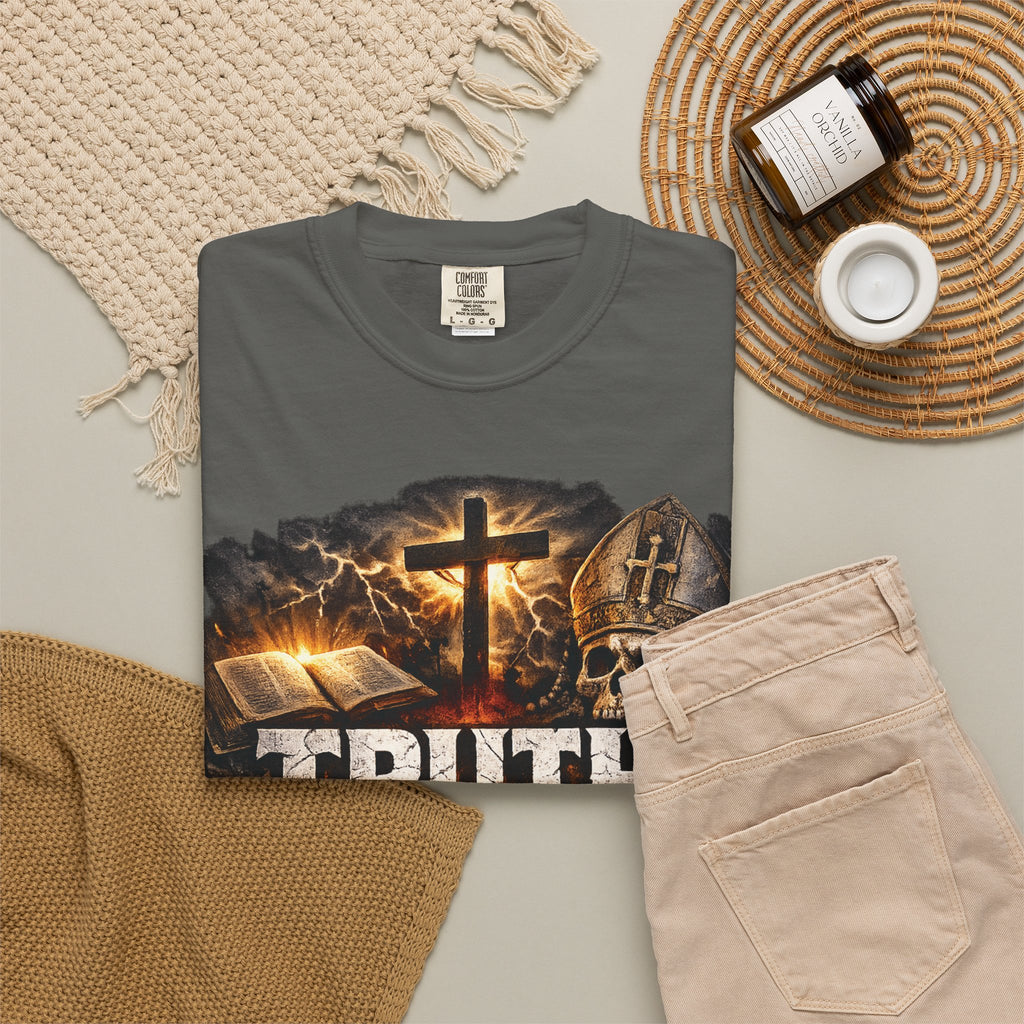 Truth Over Tradition T-Shirt — Christian Cross Faith Tee (somecharity.org)