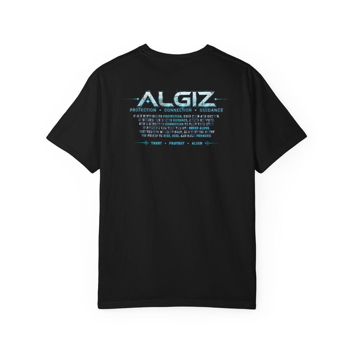 Algiz Rune Shield T-Shirt — Norse Protection Symbol Tee