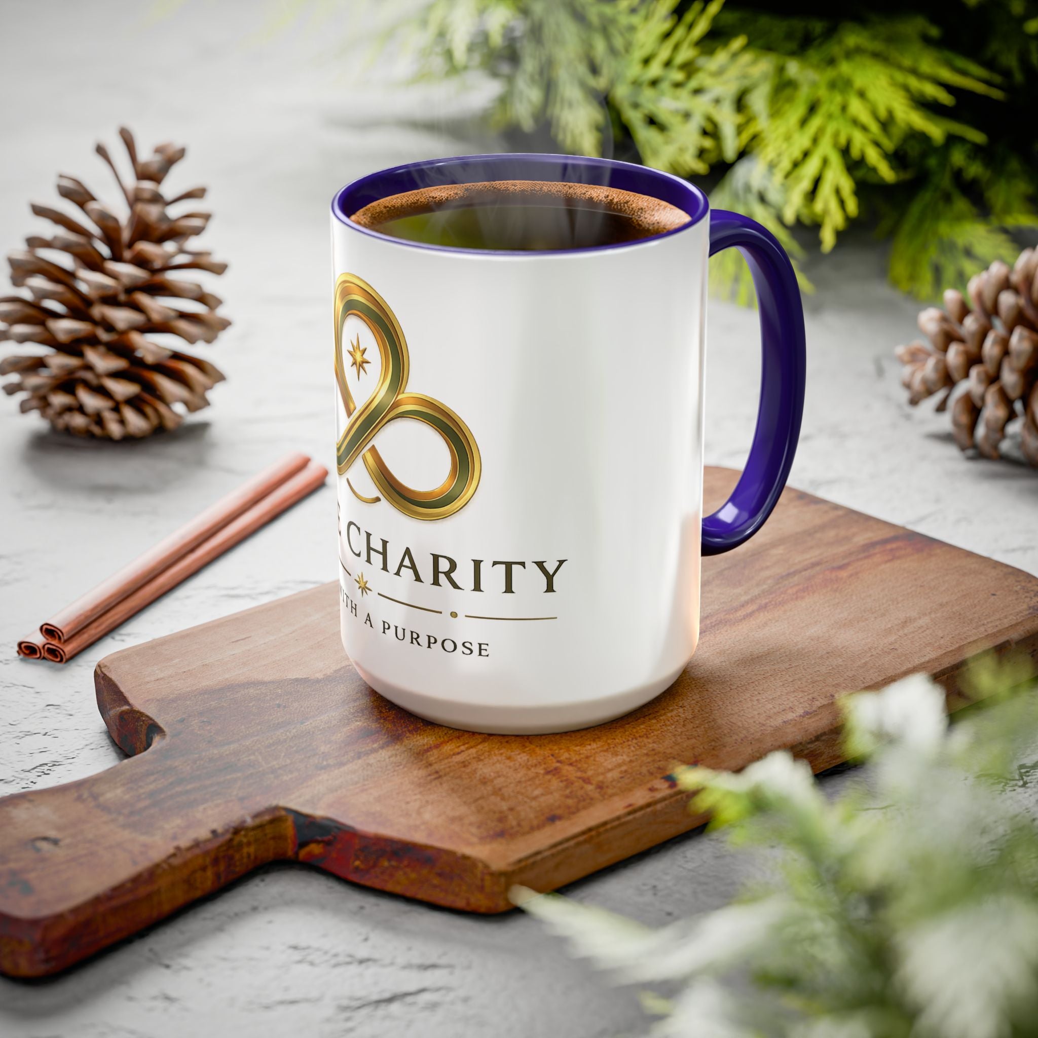 Charity Logo Coffee Mug (11oz/15oz) — 'Some Charity' Life With a Purpose