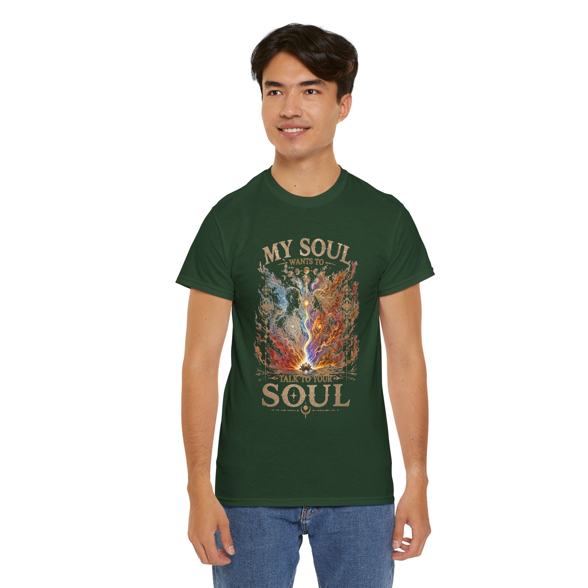 My Soul Wants To Wake My Soul T-Shirt — Spiritual Lightning Graphic Tee