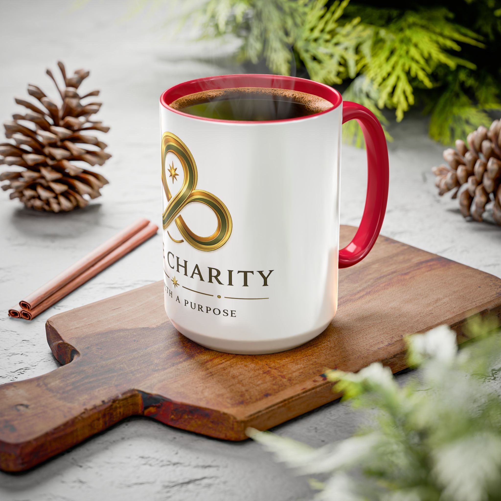 Charity Logo Coffee Mug (11oz/15oz) — 'Some Charity' Life With a Purpose
