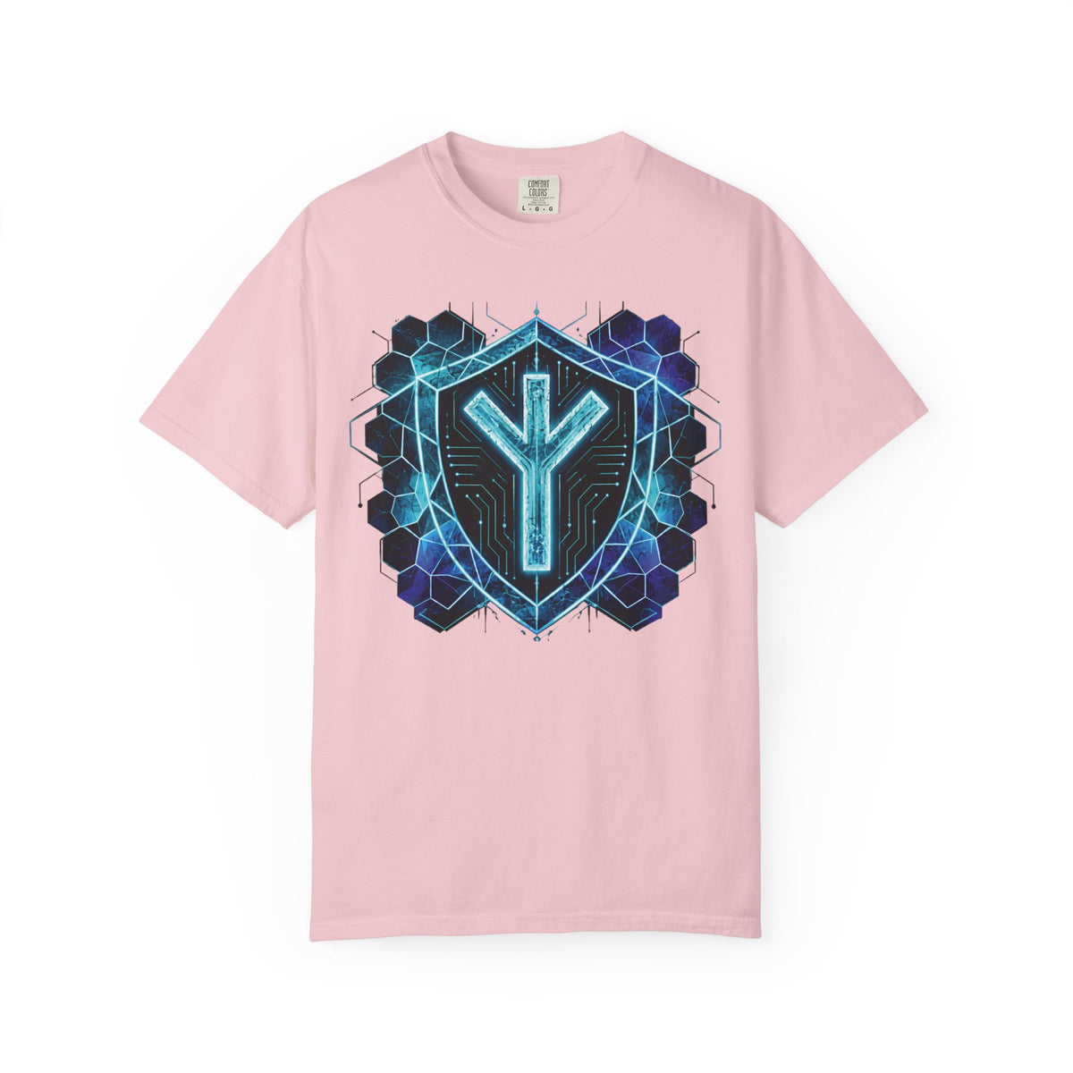Algiz Rune Shield T-Shirt — Norse Protection Symbol Tee