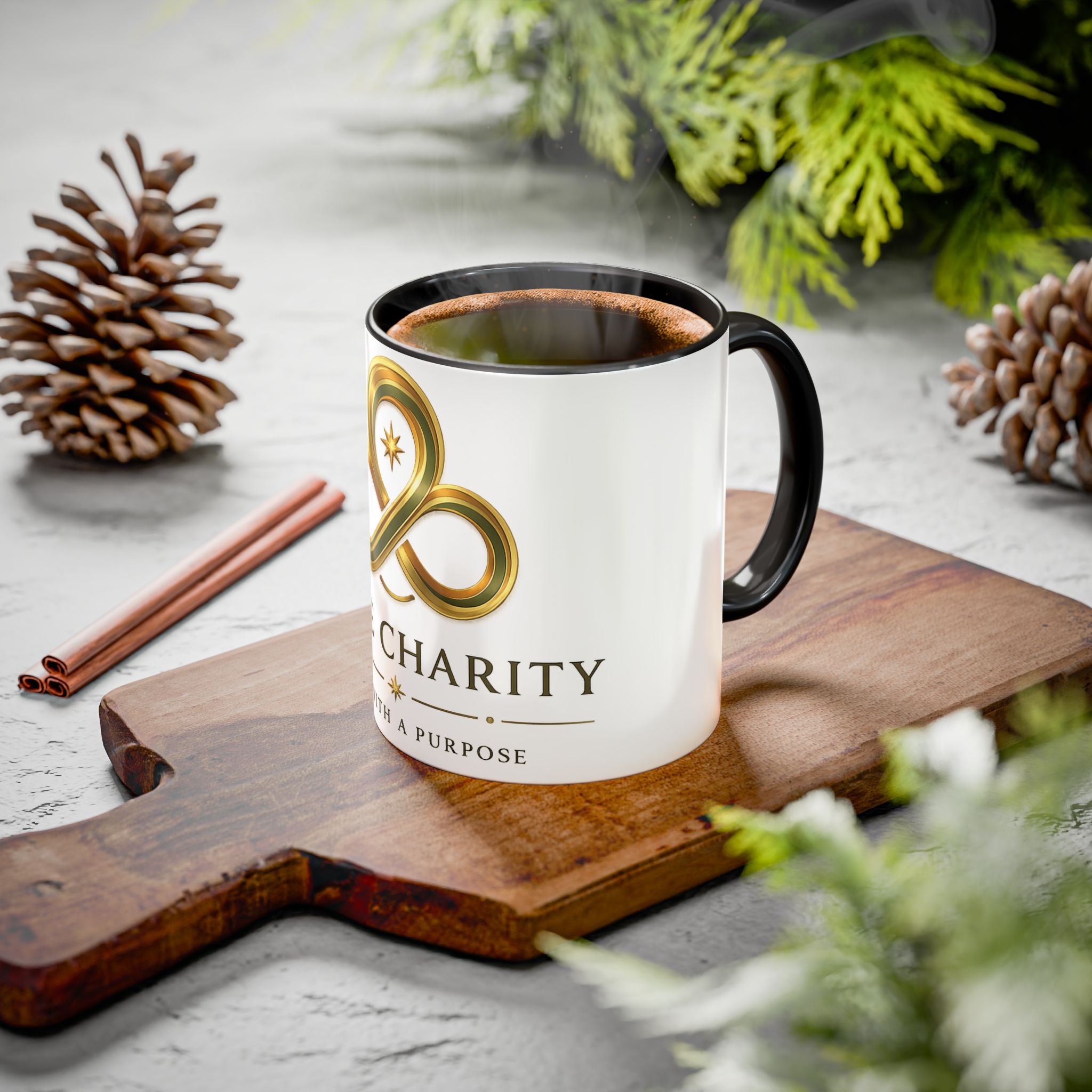 Charity Logo Coffee Mug (11oz/15oz) — 'Some Charity' Life With a Purpose