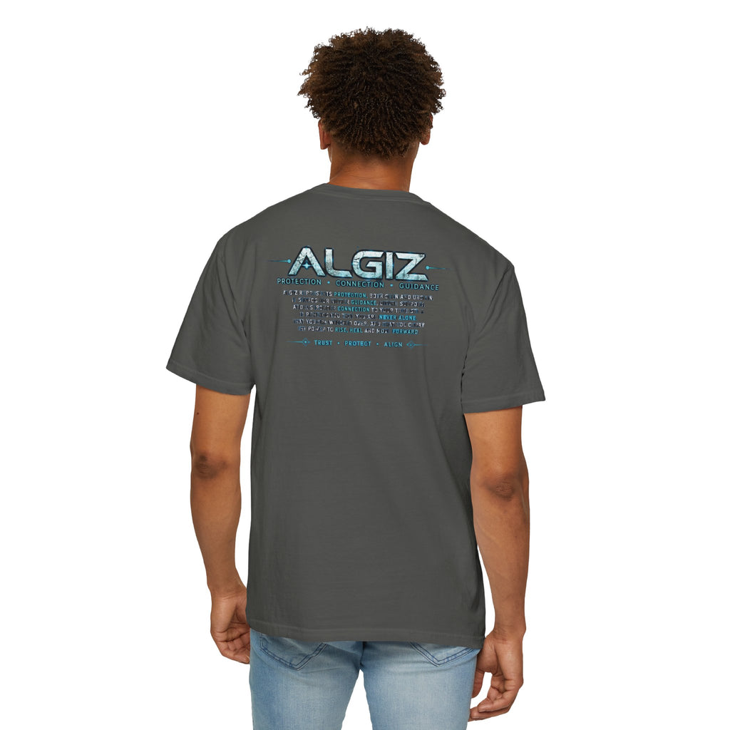 Algiz Rune Shield T-Shirt — Norse Protection Symbol Tee