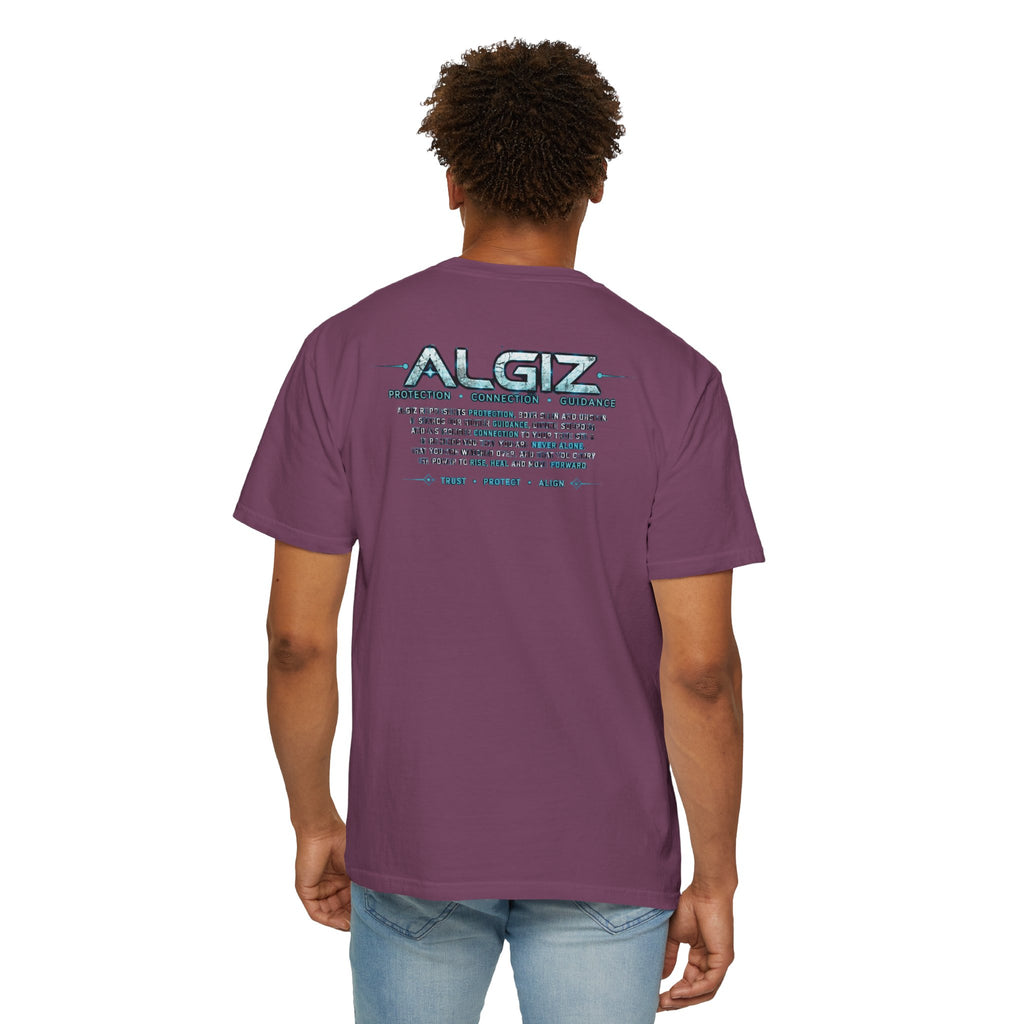 Algiz Rune Shield T-Shirt — Norse Protection Symbol Tee
