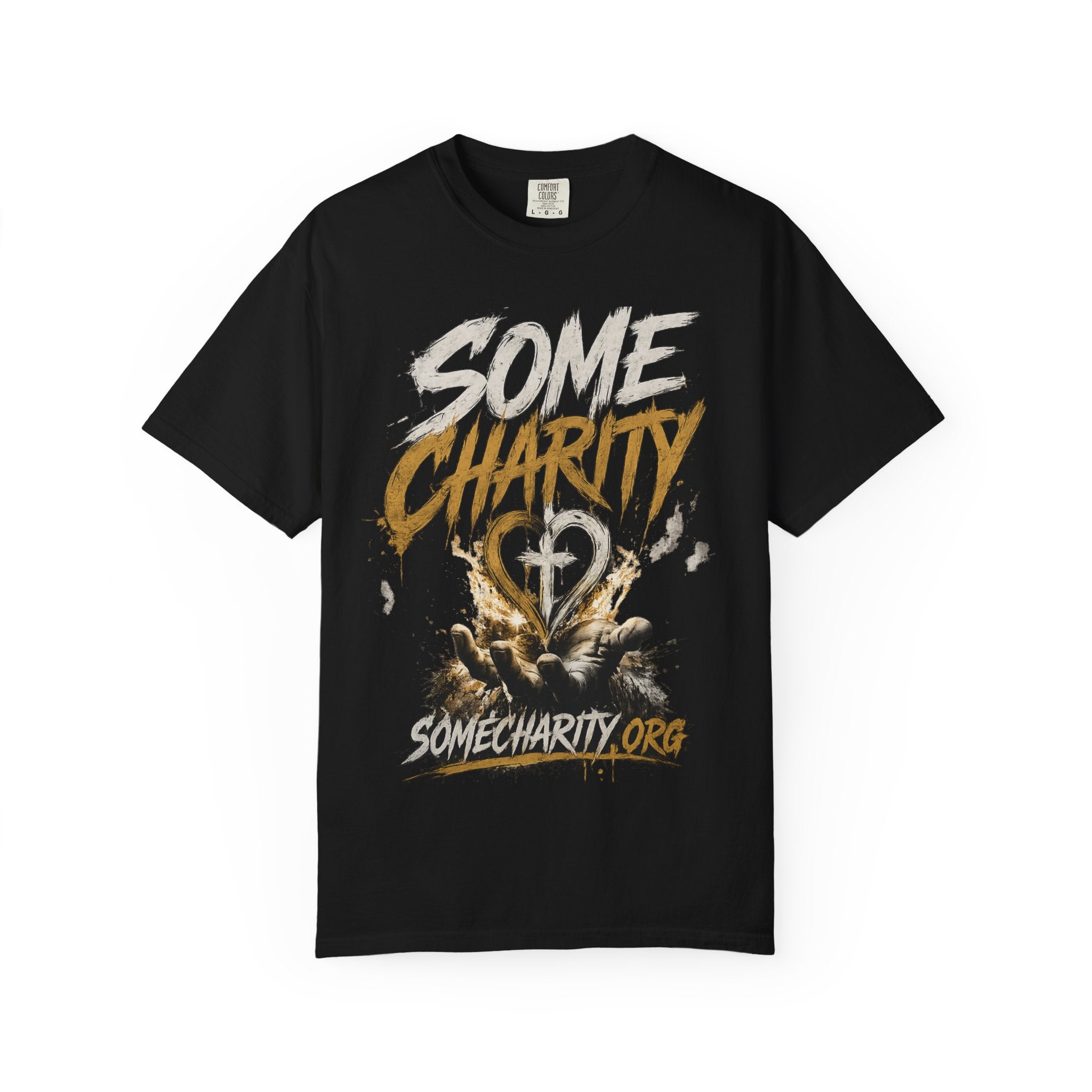 Some Charity Graphic T-Shirt — Heart Logo Fundraiser Tee