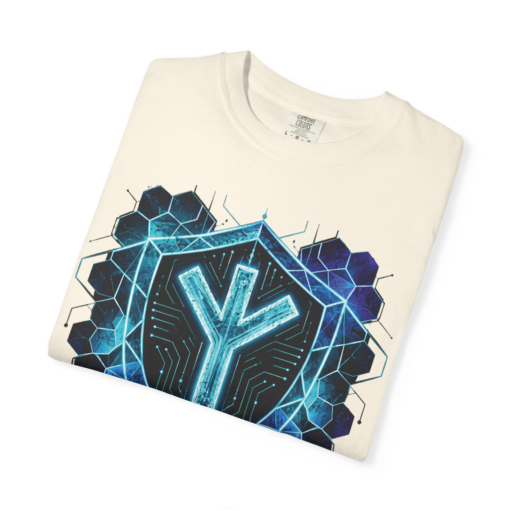 Algiz Rune Shield T-Shirt — Norse Protection Symbol Tee